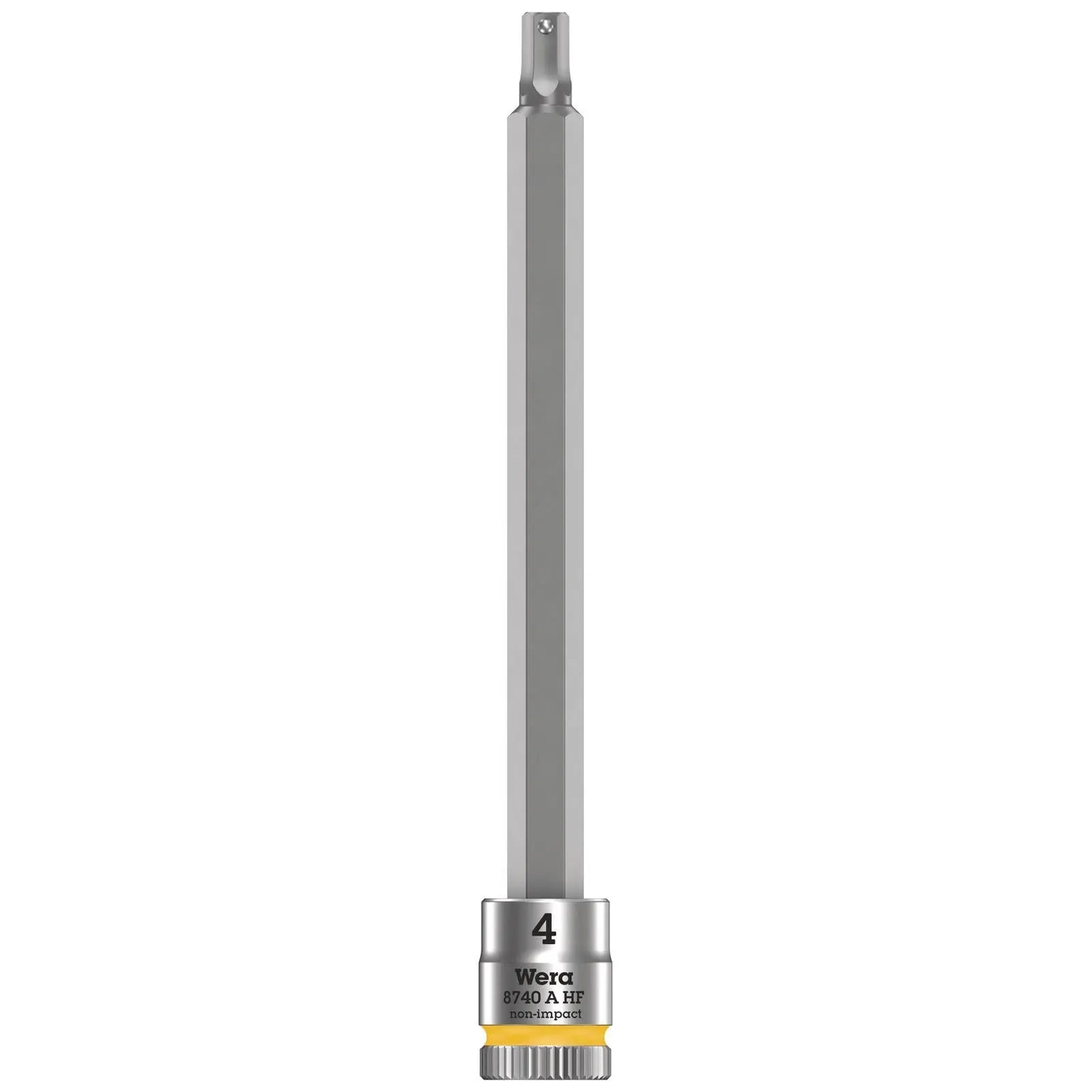 Wera 8740 A HF Zyklop Hex Bit Socket with Holding Function 1/4" Drive - Choose Size  White Rose Tools
