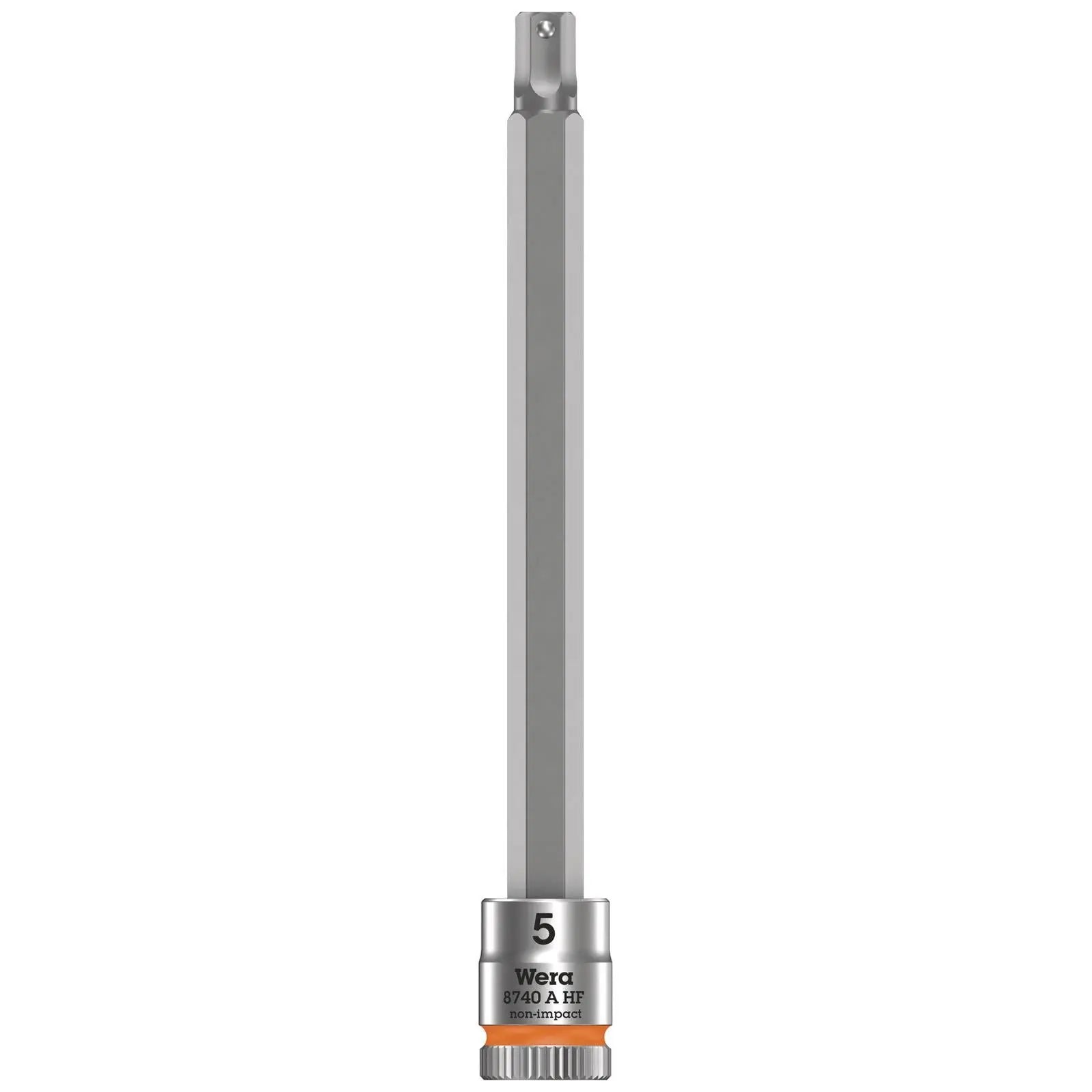 Wera 8740 A HF Zyklop Hex Bit Socket with Holding Function 1/4" Drive - Choose Size  White Rose Tools
