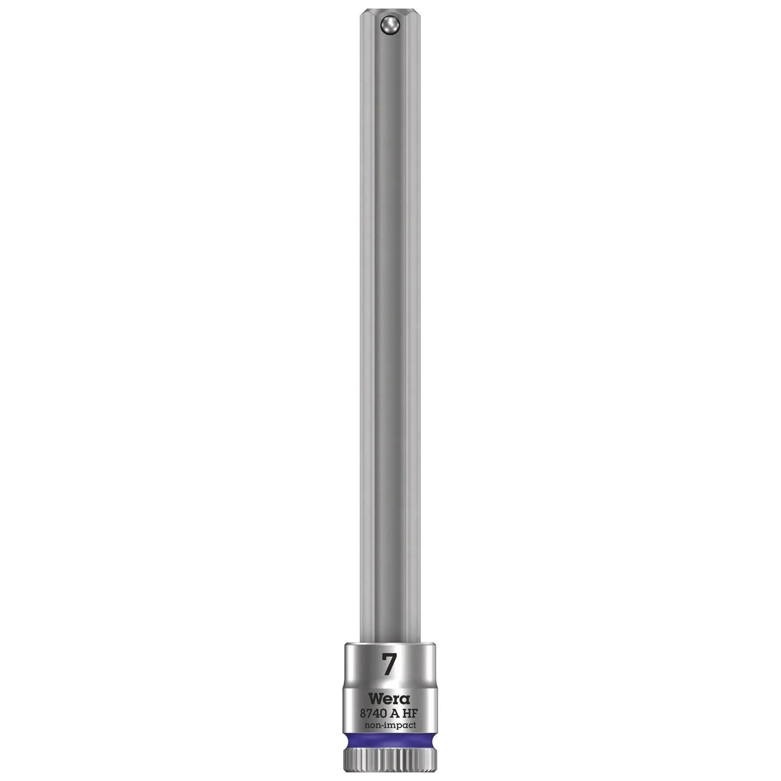 Wera 8740 A HF Zyklop Hex Bit Socket with Holding Function 1/4" Drive - Choose Size  White Rose Tools