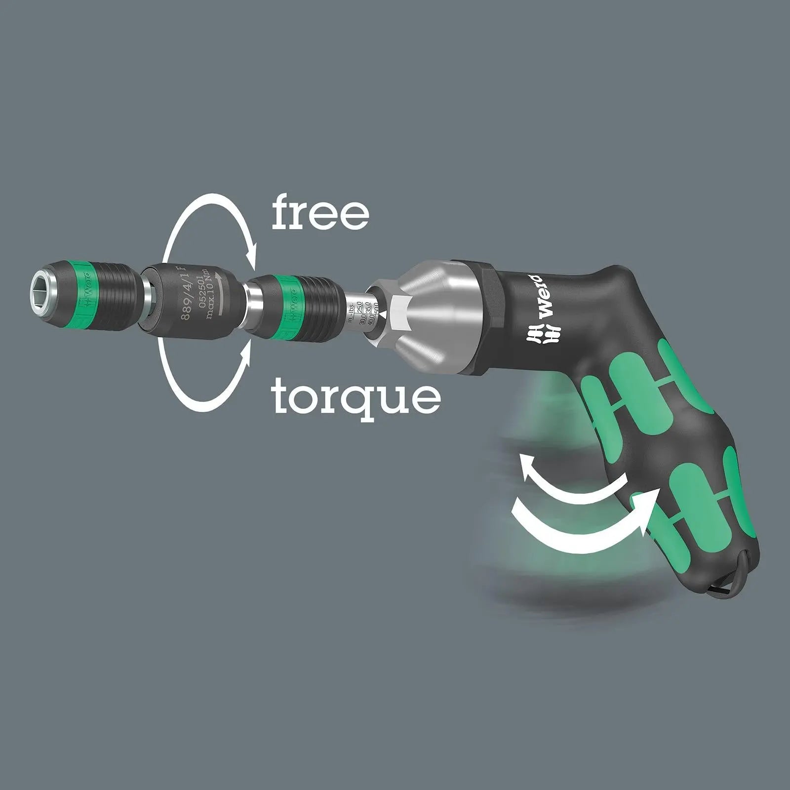 Wera Bit Holder Rapidaptor Free Running for Torque Screwdrivers with Pistol Handle 899/4/1 F 