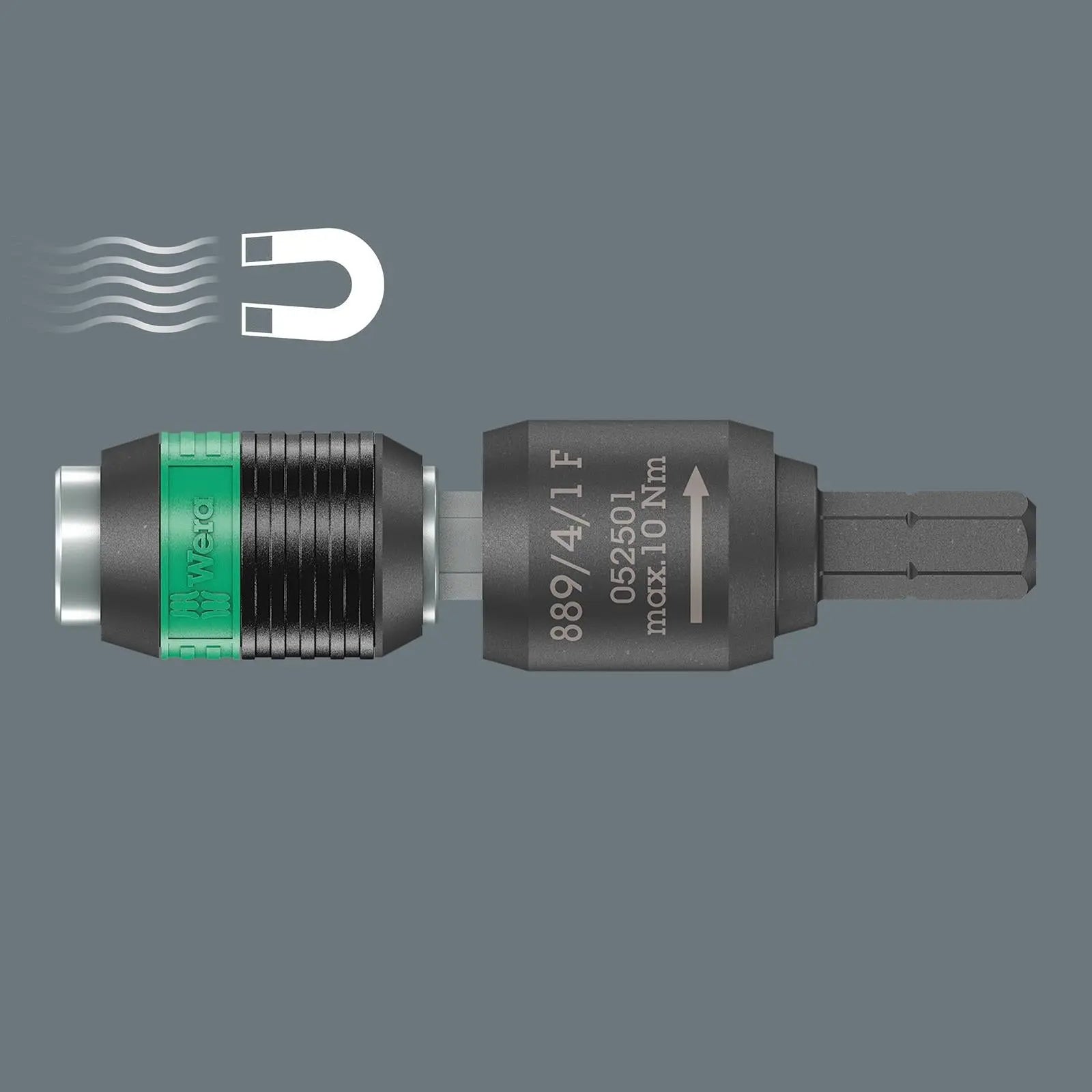 Wera Bit Holder Rapidaptor Free Running for Torque Screwdrivers with Pistol Handle 899/4/1 F 