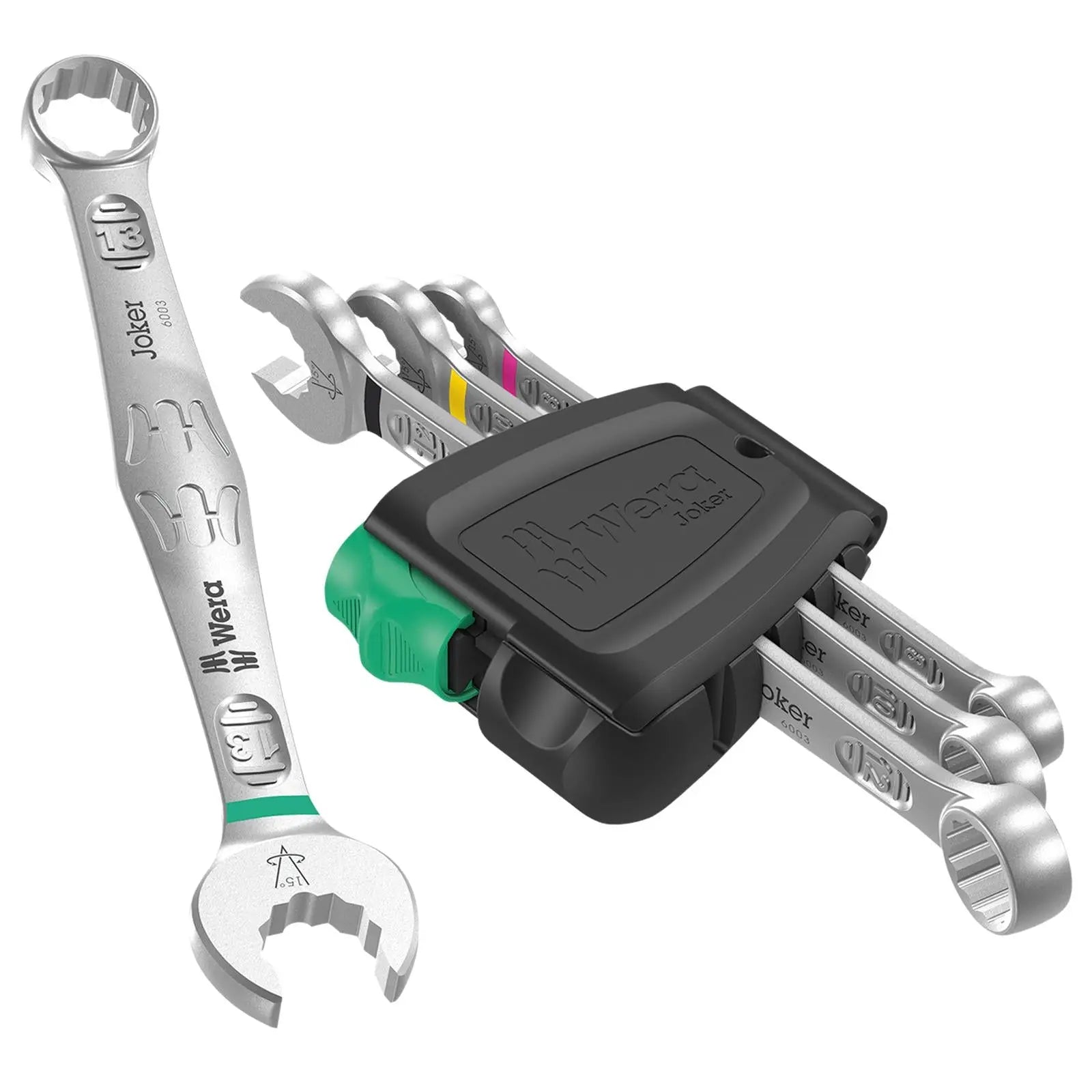 Wera Combination Spanner Wrench Set 6003 Joker 4 Set 1 Metric 4 Piece 8-13mm  White Rose Tools
