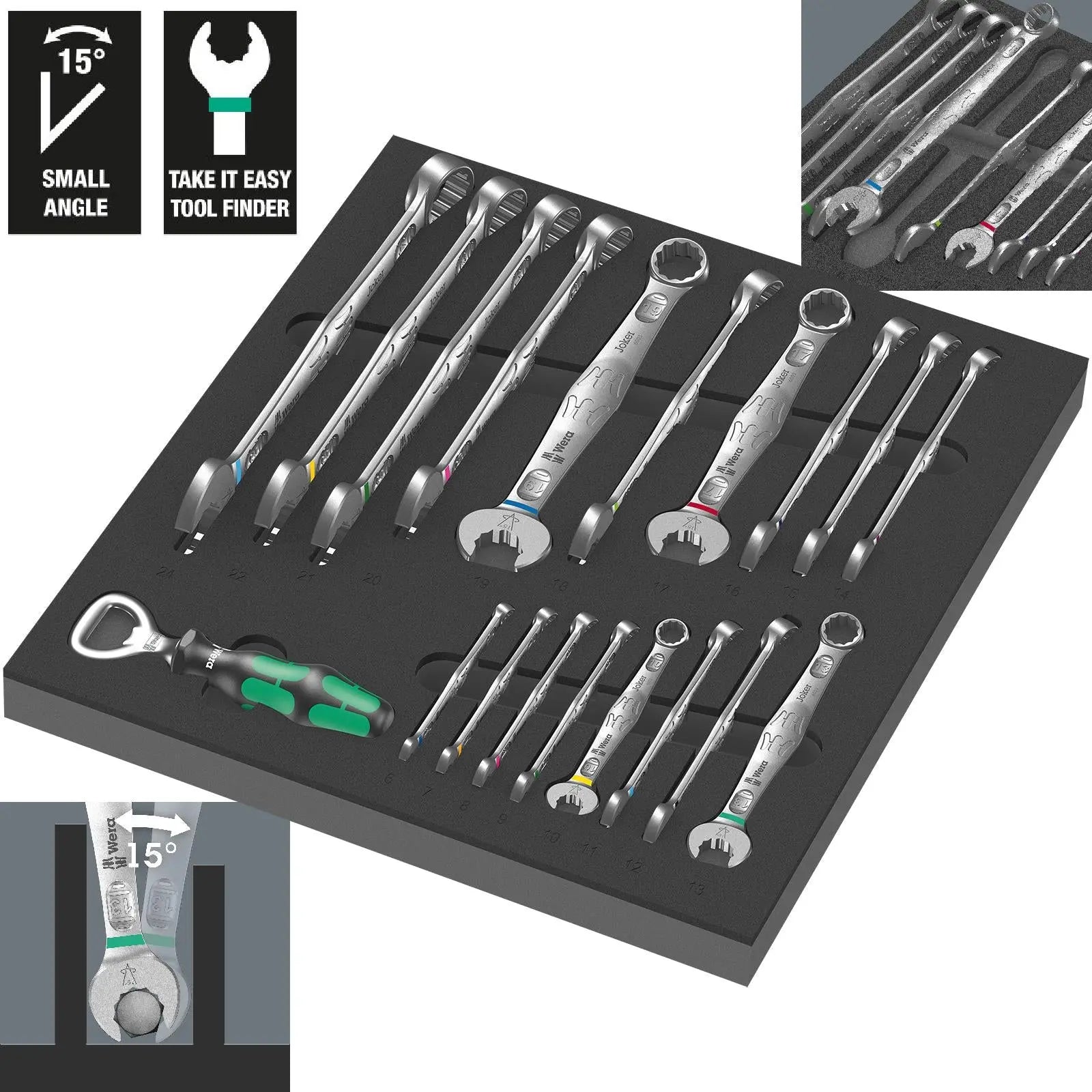 Wera Foam Insert 6003 Joker Set 1 9731 19 Pieces 