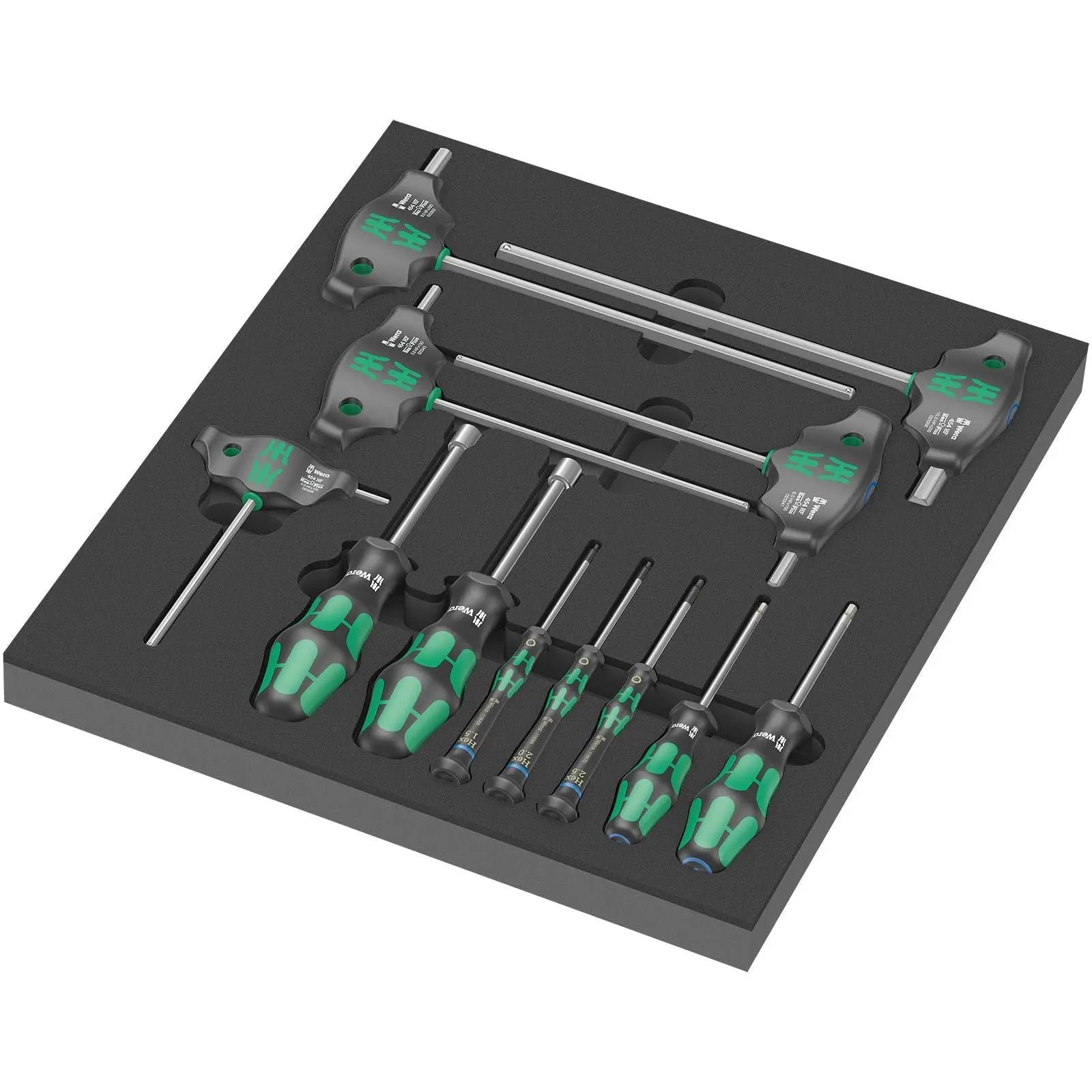 Wera Foam Insert Hex Screwdriver Set 1 9713 12 Pieces 