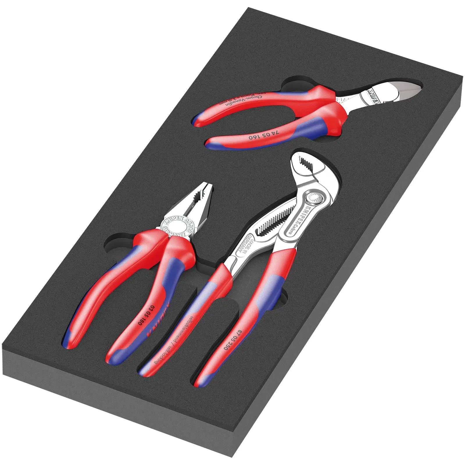 Wera Foam Insert Knipex Pliers Set 1 9780 3 Pieces 