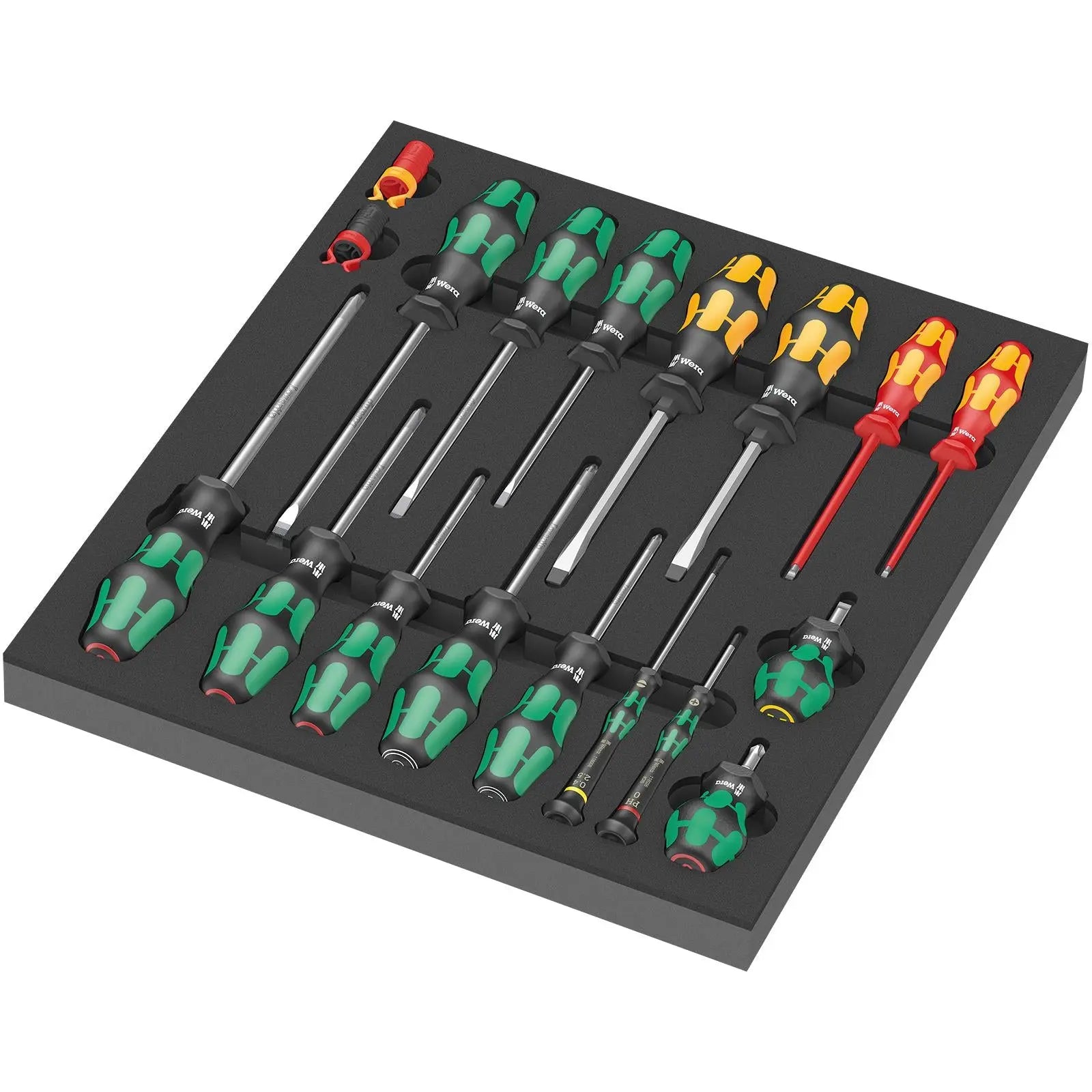 Wera Foam Insert Screwdriver Set 1 9710 18 Pieces 