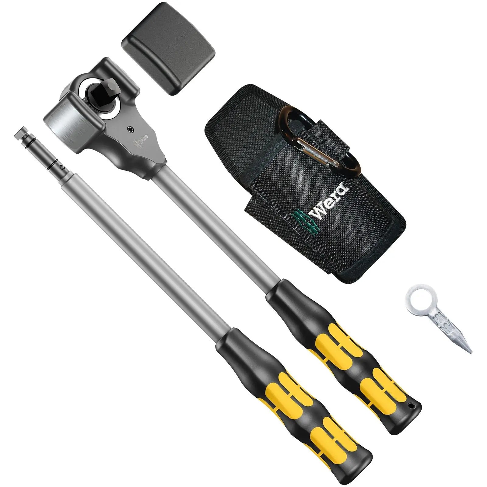Wera Heavy Duty Ratchet Wrench 1/2" Drive KOLOSS 8002 C All Inclusive Set 5 Pieces  White Rose Tools