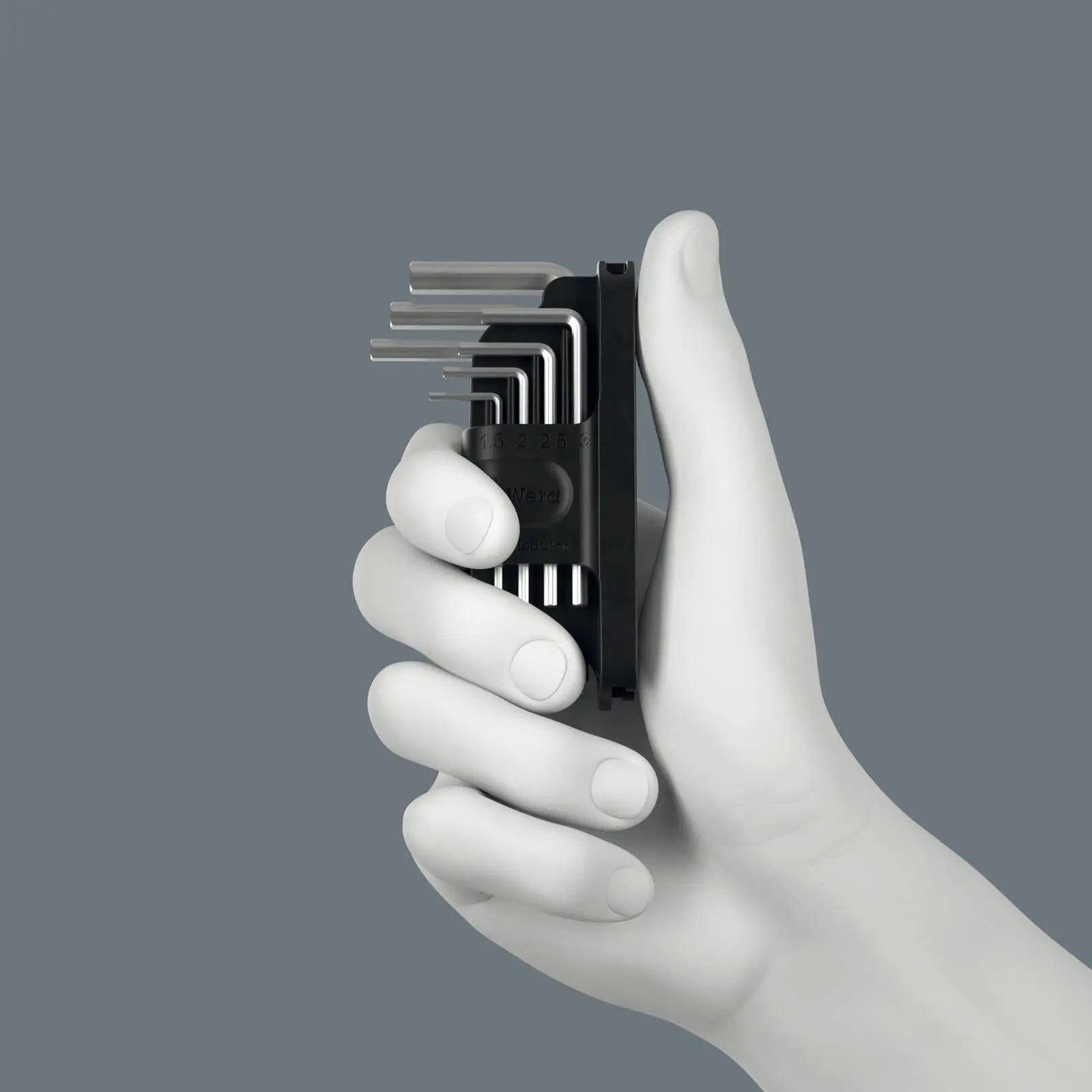 Wera Hex Key Set 7 Pieces 1.5-6mm Tool Check Modular L-Keys Hex-Plus 1  White Rose Tools
