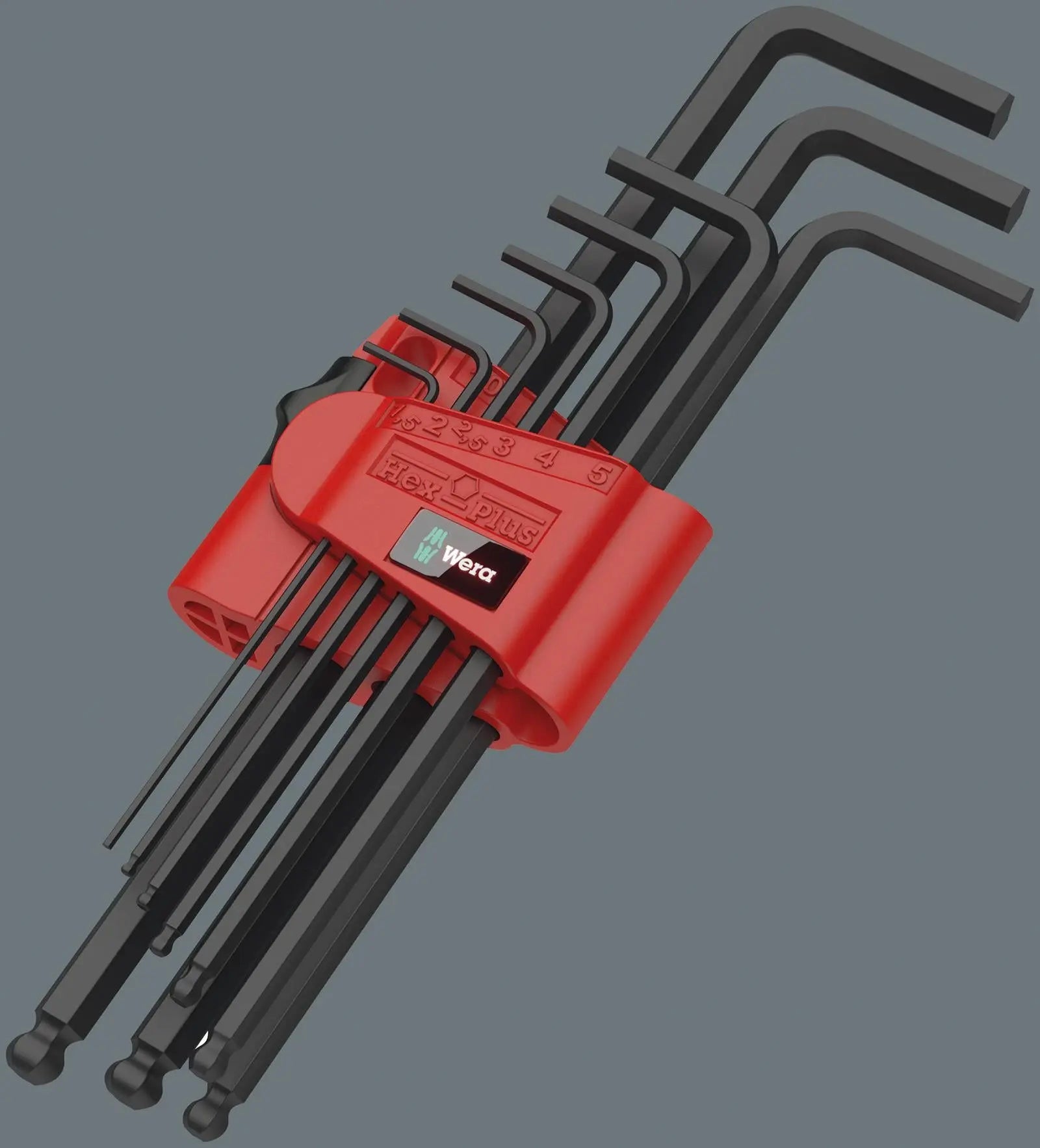 Wera Hex Key Set 950/9 Hex Plus 6 SB L-Key Set Metric BlackLaser 9 Piece 1.5-10mm  White Rose Tools