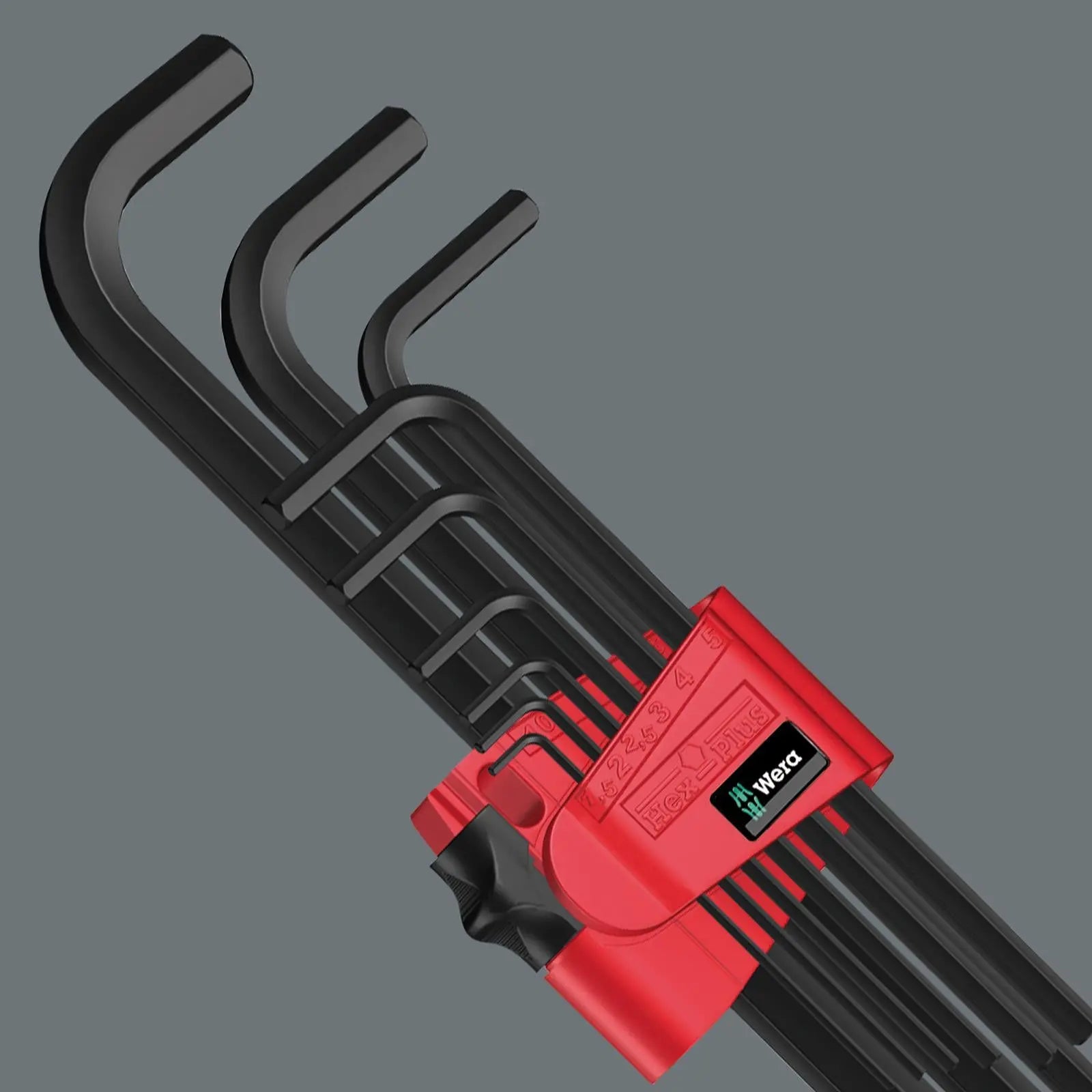 Wera Hex Key Set 950/9 Hex Plus 6 SB L-Key Set Metric BlackLaser 9 Piece 1.5-10mm  White Rose Tools