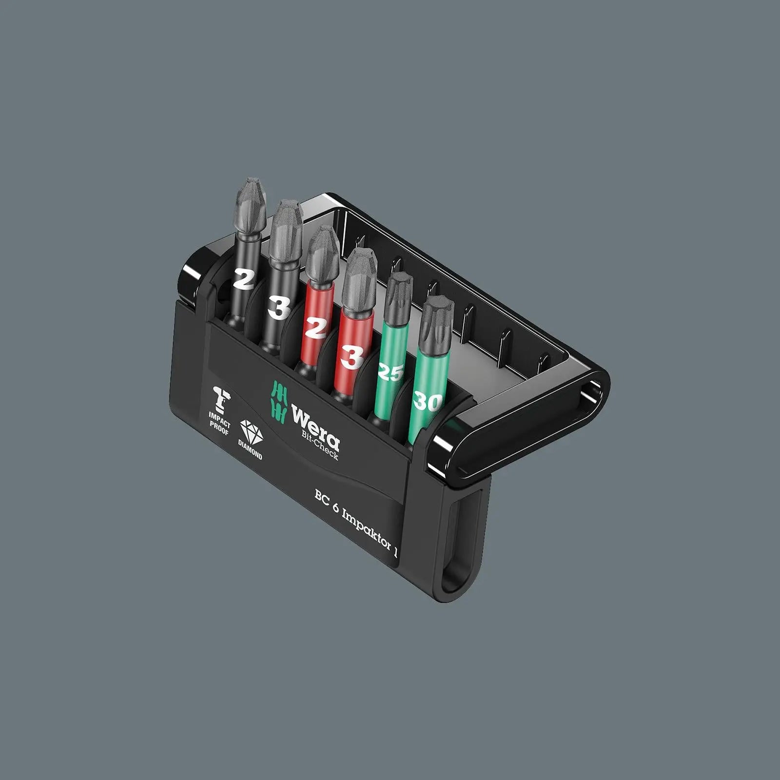 Wera Impact Screwdriver Bit Set Bit Check 6 Impaktor 1 PH PZ TX 6 Pieces 