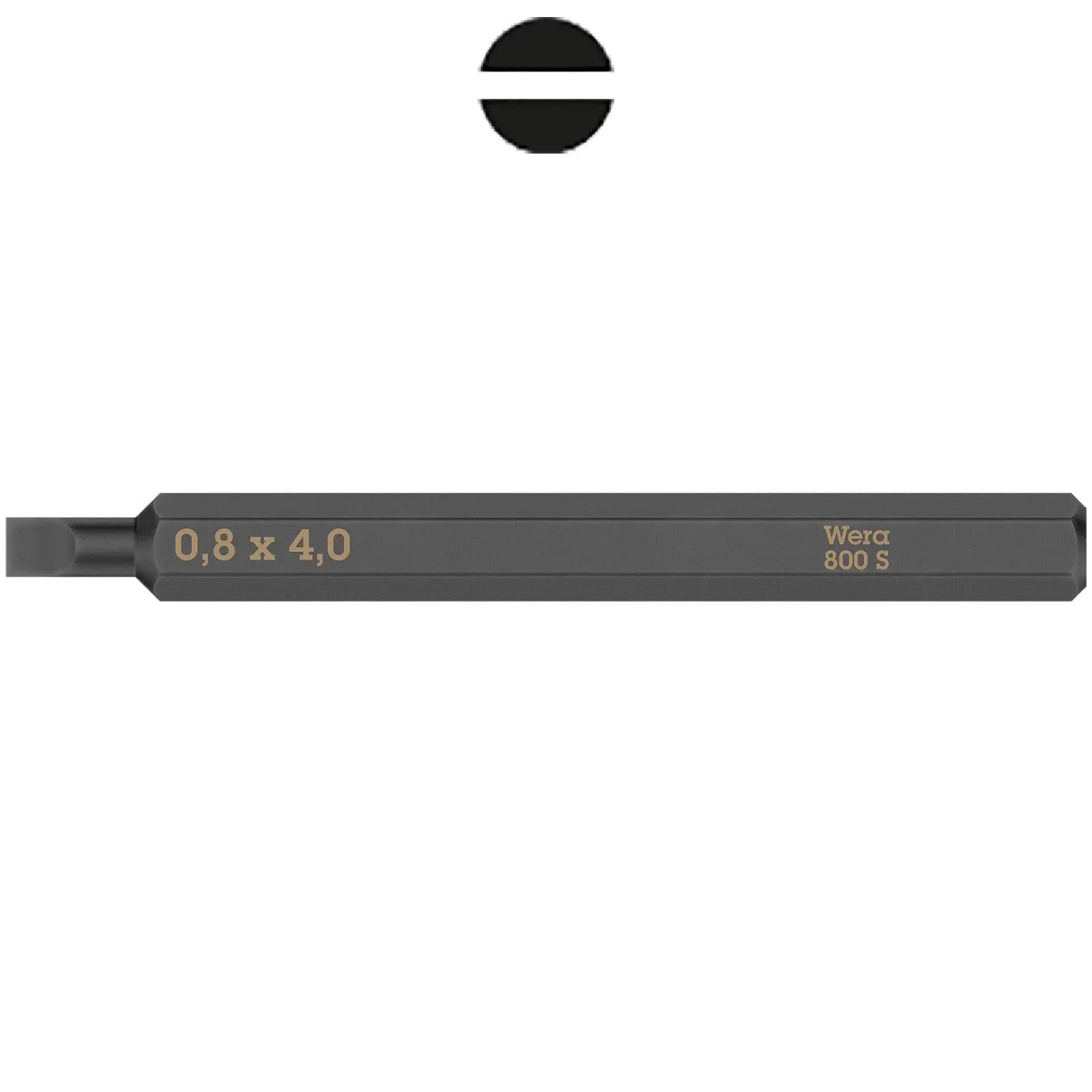 Wera Impact Screwdriver Bit for use with 921 Impact Screwdriver Slotted Hex Phillips Pozi Torx Square  White Rose Tools