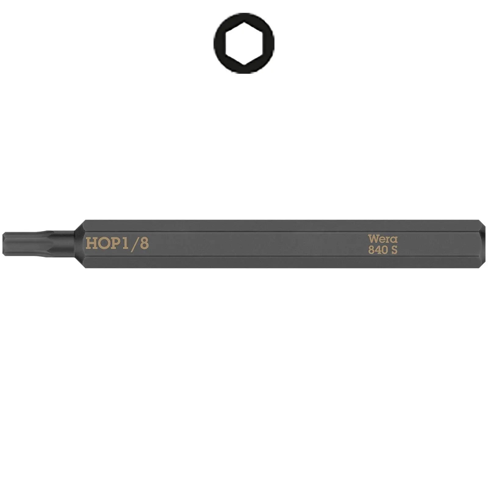 Wera Impact Screwdriver Bit for use with 921 Impact Screwdriver Slotted Hex Phillips Pozi Torx Square  White Rose Tools