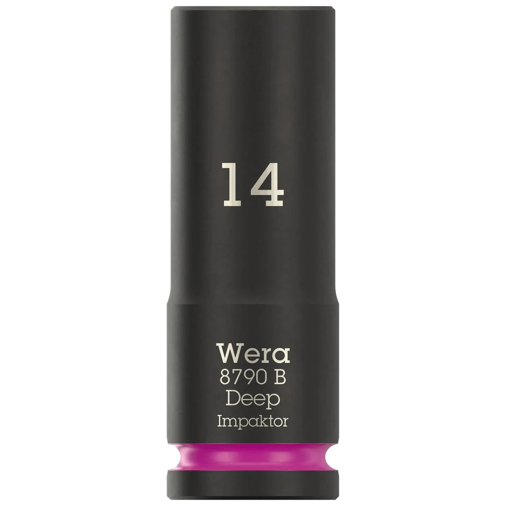 Wera Impact Socket Deep 3/8" Drive 8790 B Impaktor Metric Imperial - Choose Size  White Rose Tools