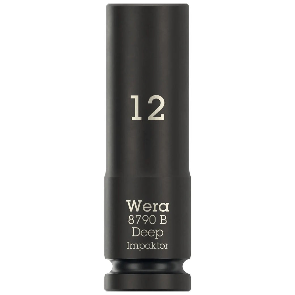 Wera Impact Socket Deep 3/8" Drive 8790 B Impaktor Metric Imperial - Choose Size  White Rose Tools