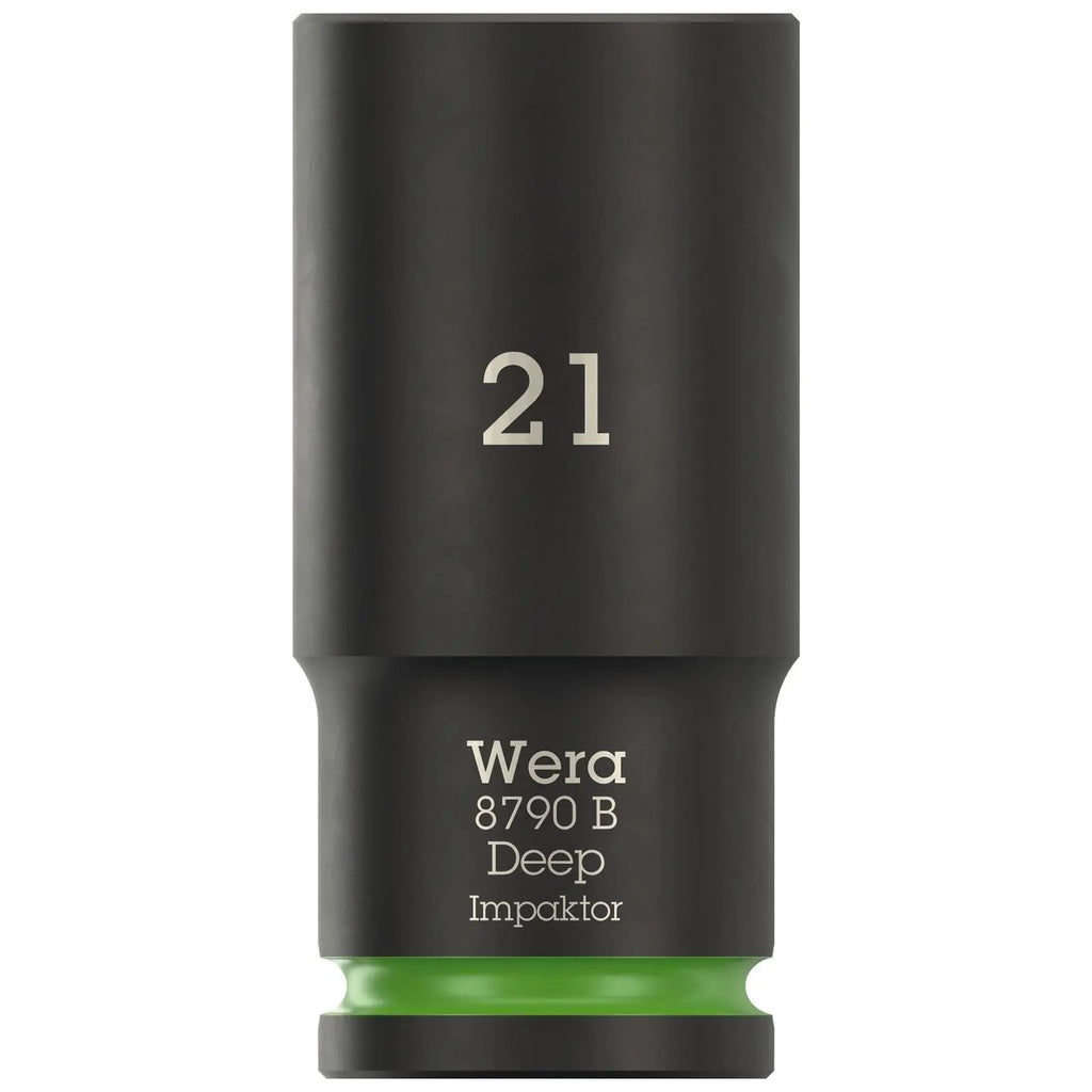 Wera Impact Socket Deep 3/8" Drive 8790 B Impaktor Metric Imperial - Choose Size  White Rose Tools