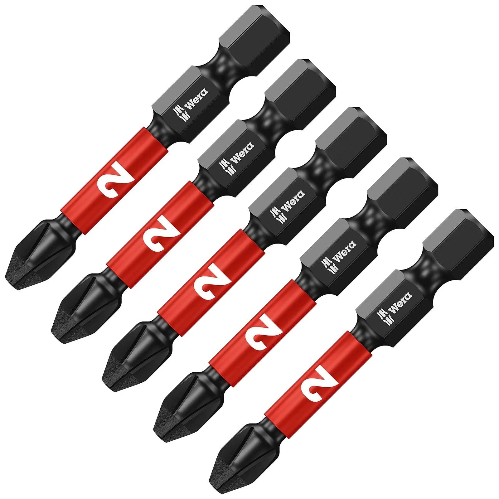 Wera Impaktor Impact Screwdriver Bits Pozi Phillips Torx Hex 25mm 50mm Length 