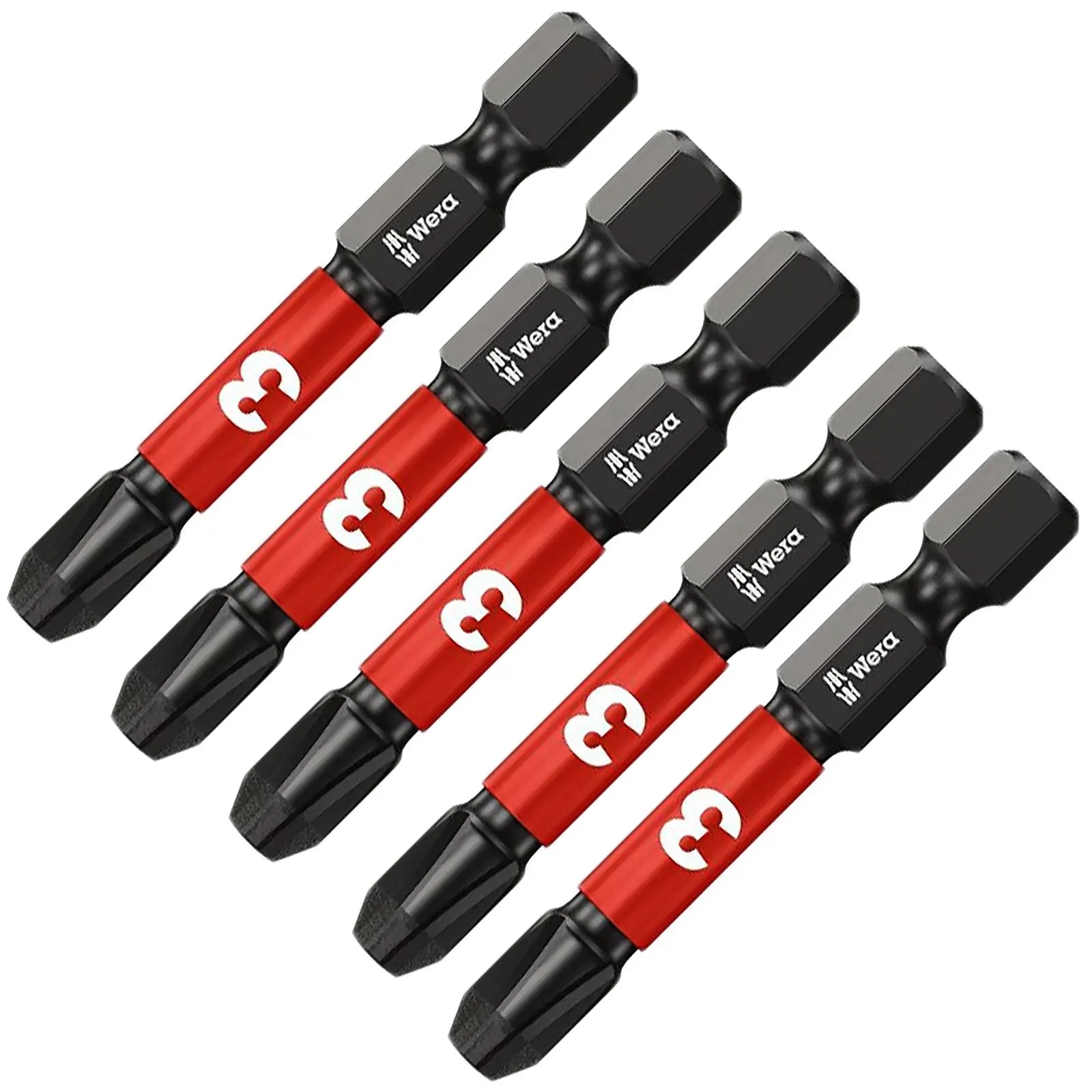 Wera Impaktor Impact Screwdriver Bits Pozi Phillips Torx Hex 25mm 50mm Length 
