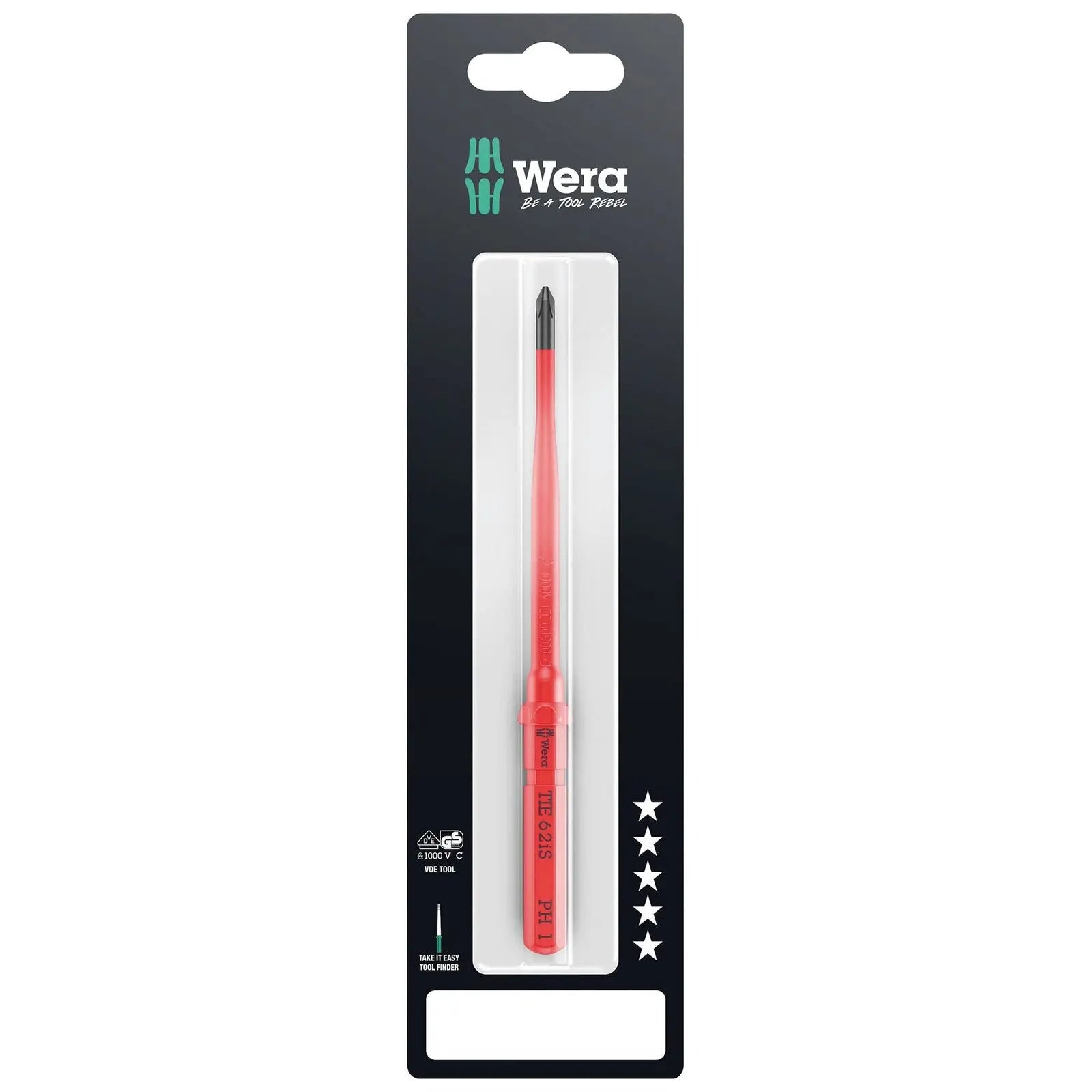 Wera Interchangeable Screwdriver Blade Kraftform Kompakt VDE Take It Easy SB Colour Coded - Choose Size  White Rose Tools