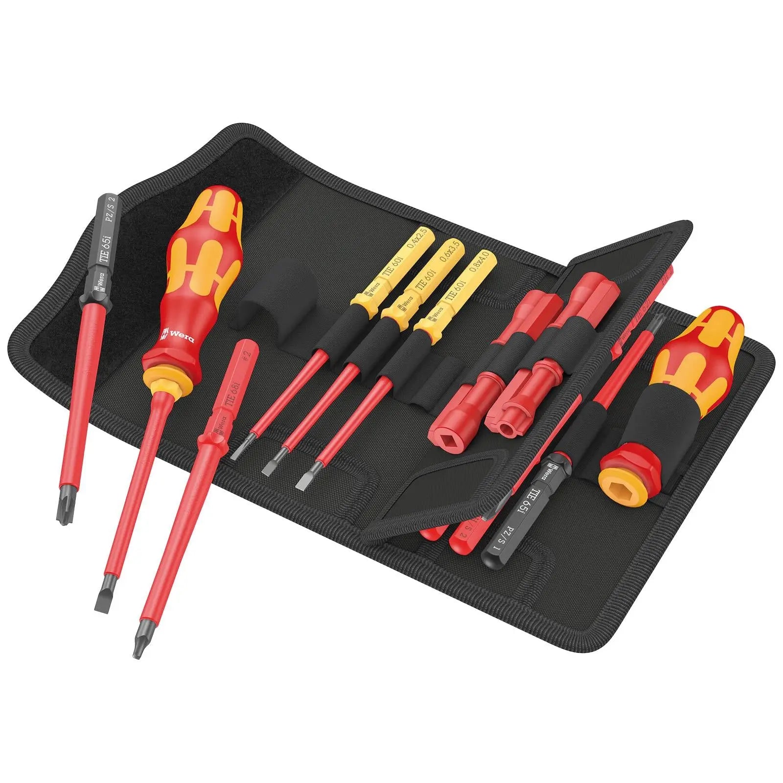Wera Interchangeable VDE Screwdriver Set Kraftform Kompakt VDE 18 Imperial 1 Tool Finder 18 Pieces  White Rose Tools