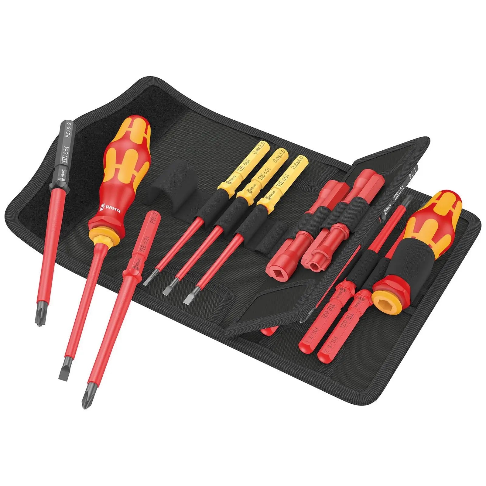 Wera Interchangeable VDE Screwdriver Set Kraftform Kompakt VDE 18 Universal 2 Tool Finder 18 Pieces  White Rose Tools