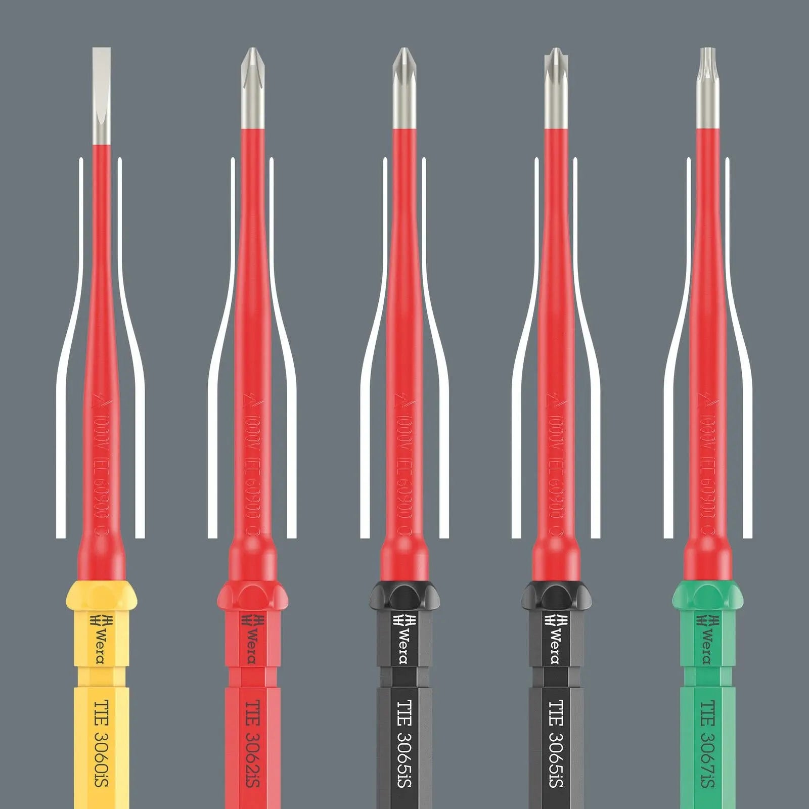Wera Interchangeable VDE Screwdriver Set Kraftform Kompakt VDE Stainless 17 Extra Slim 1 Tool Finder 17 Pieces  White Rose Tools