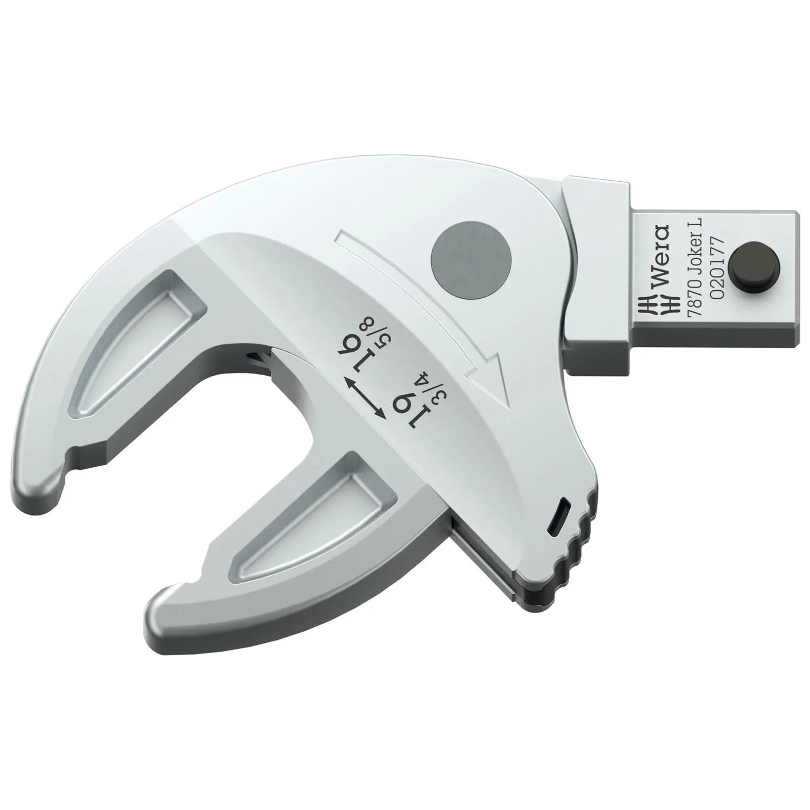 Wera Joker Spanner Wrench L 16-19mm 7870 Self Setting Insert for Click Torque X 9x12mm Mounting  White Rose Tools