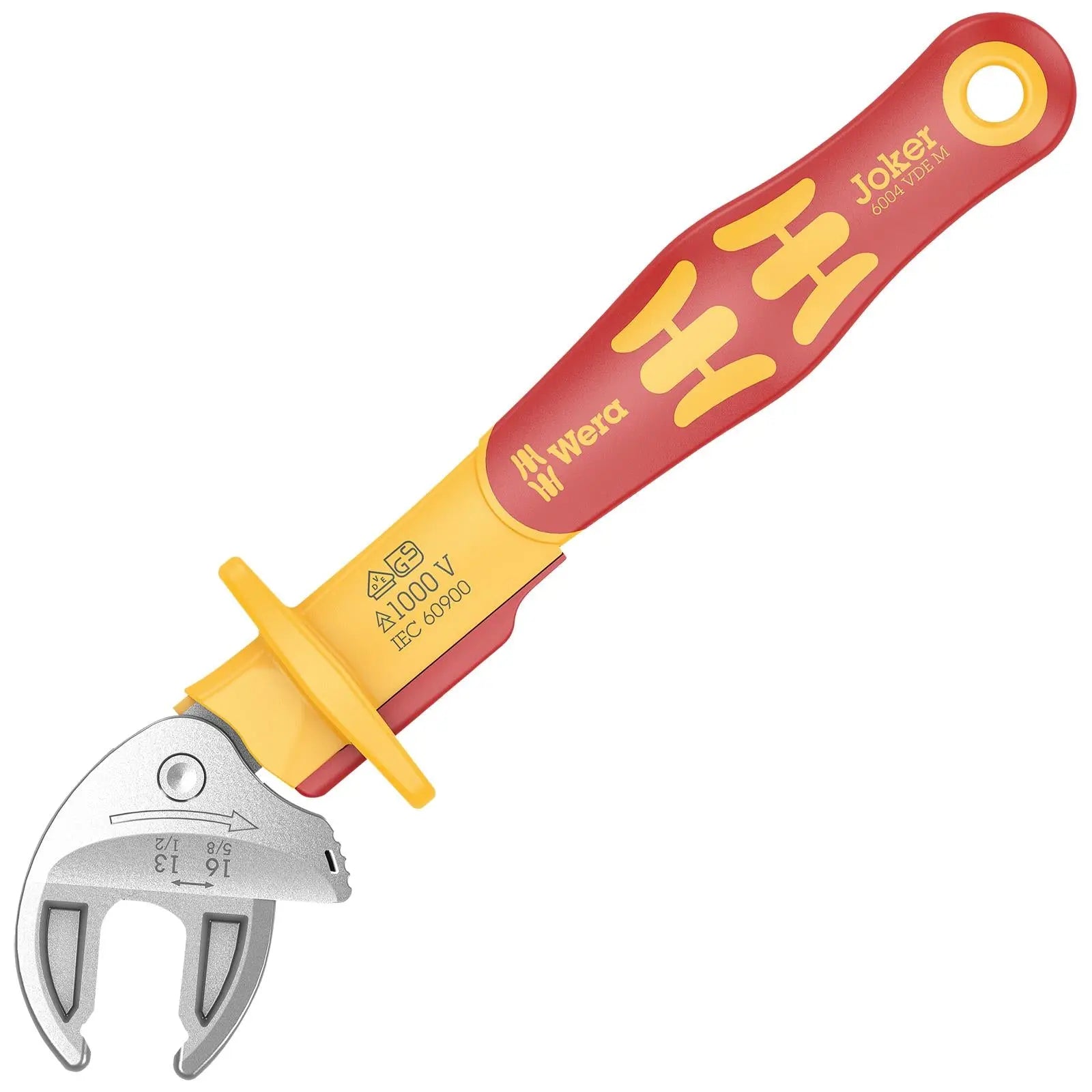 Wera Joker VDE M 6004 Insulated Self Setting Adjustable Spanner 13-16mm  White Rose Tools