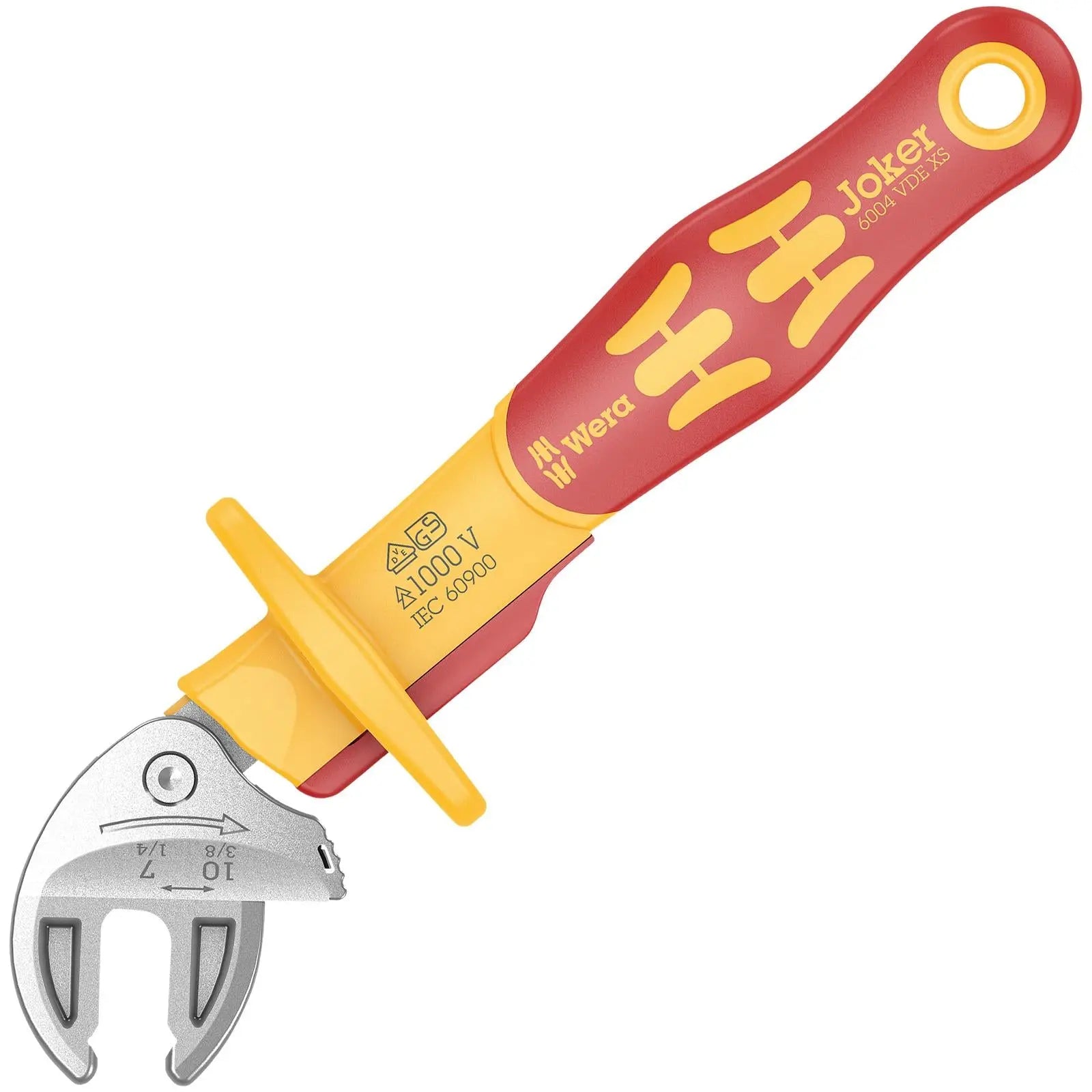 Wera Joker VDE XS 6004 Insulated Self Setting Adjustable Spanner 7-10mm  White Rose Tools