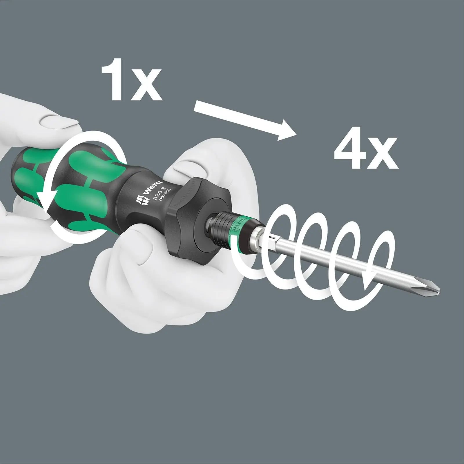Wera Kraftform Kompakt Turbo 1 Interchangable Screwdriver Set 19 Piece in Case 