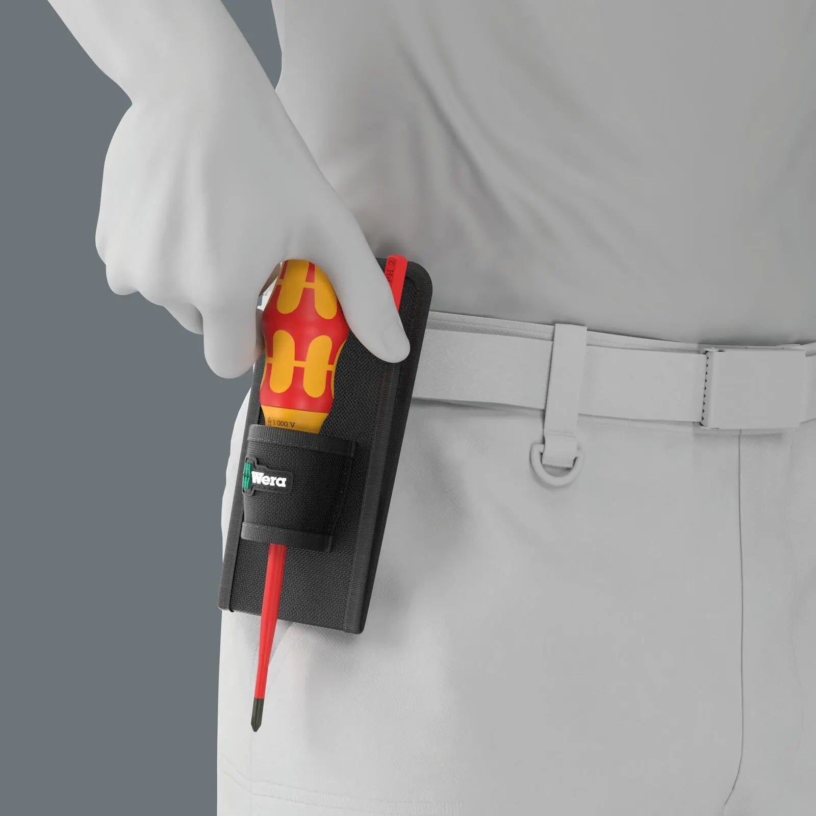 Wera Kraftform Kompakt VDE GO RA 2 Compact Belt Holster 5 Pieces  White Rose Tools