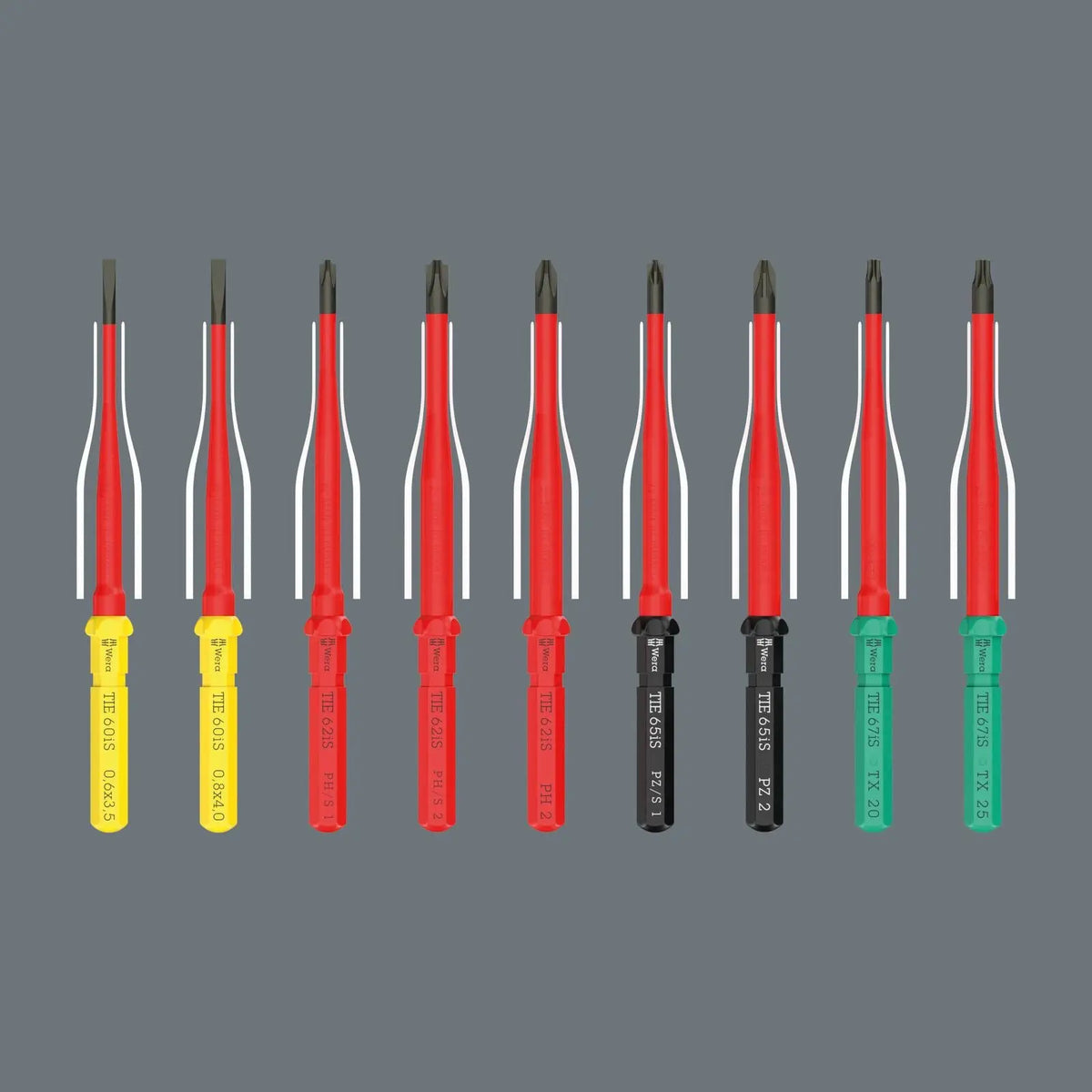 Wera Kraftform Kompakt VDE Safe Torque Speed Switch Cabinet Set Basic 1, 11 Pieces  White Rose Tools