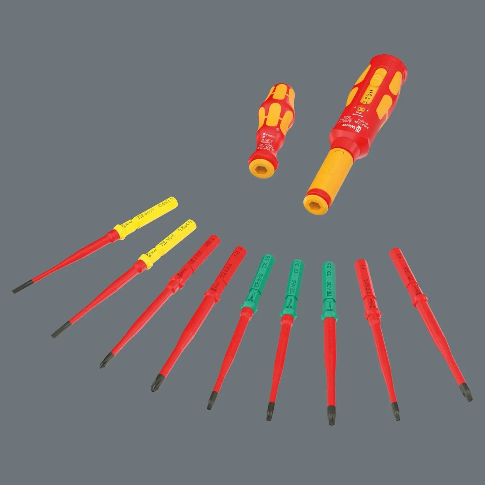 Wera Kraftform Kompakt VDE Safe Torque Speed Switch Cabinet Set Basic 2, 11 Pieces  White Rose Tools