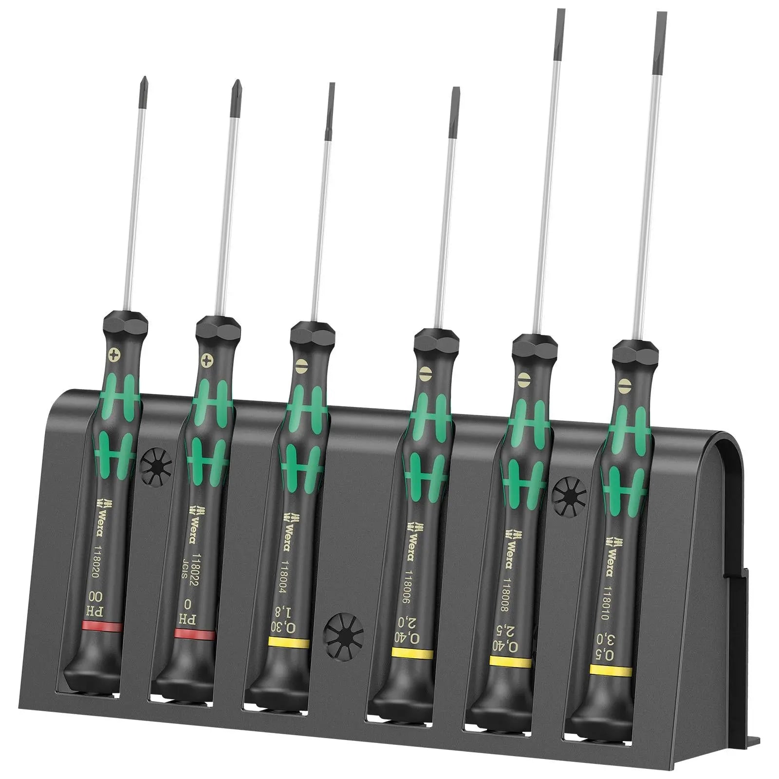 Wera Kraftform Micro Screwdriver Set 6 Piece Phillips Slotted 2035/6 A 