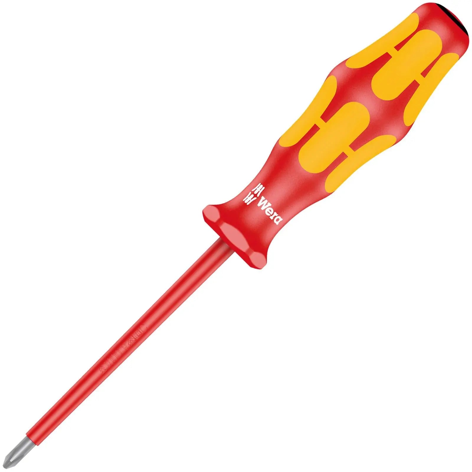 Wera Kraftform Plus VDE Insulated Screwdriver 165i 10,000V Pozi 
