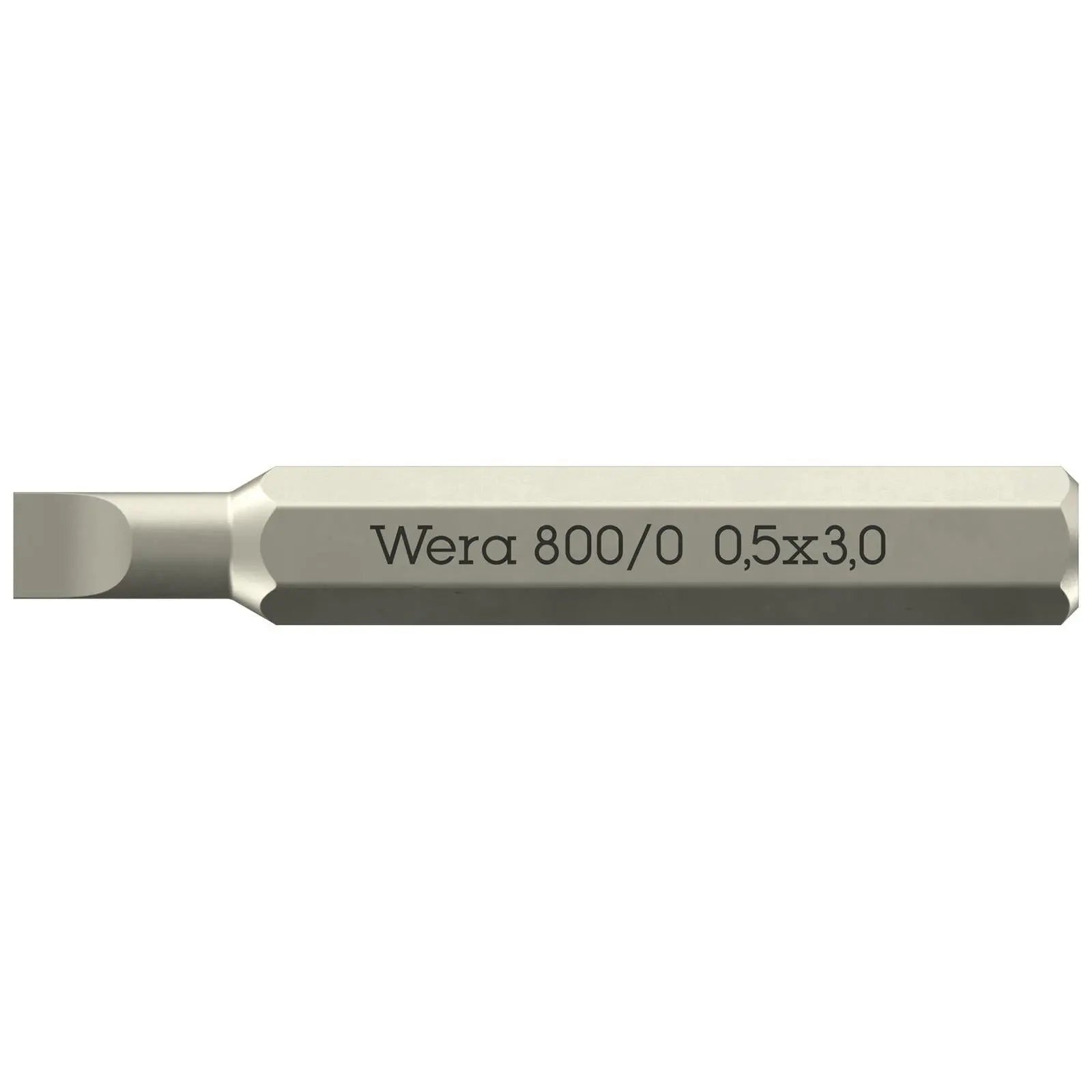 Wera Micro Precision Screwdriver Bits with 4mm Hex Drive Phillips Pozi Slotted Hex Torx - Choose Size  White Rose Tools