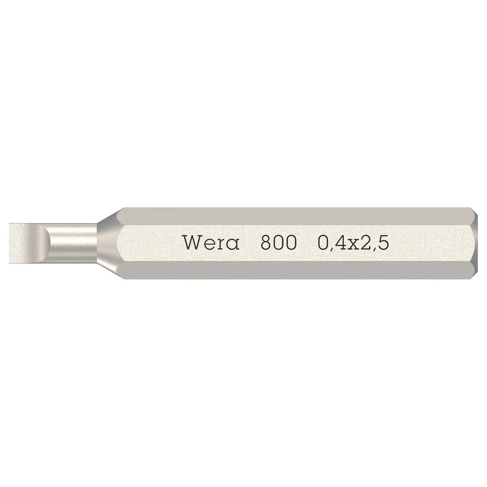 Wera Micro Precision Screwdriver Bits with 4mm Hex Drive Phillips Pozi Slotted Hex Torx - Choose Size  White Rose Tools