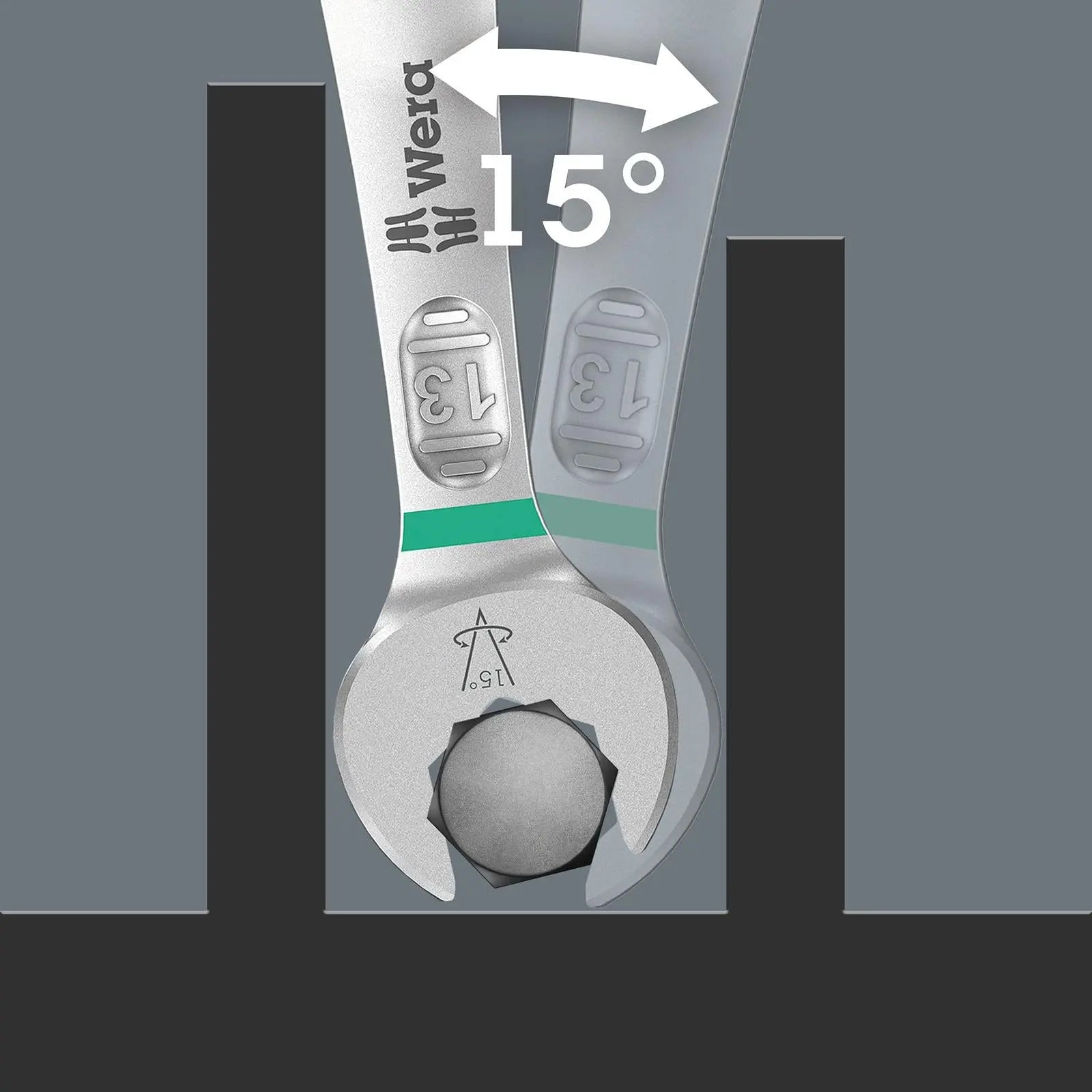 Wera Open Ended Spanner Wrench 6005 Joker Individual  White Rose Tools