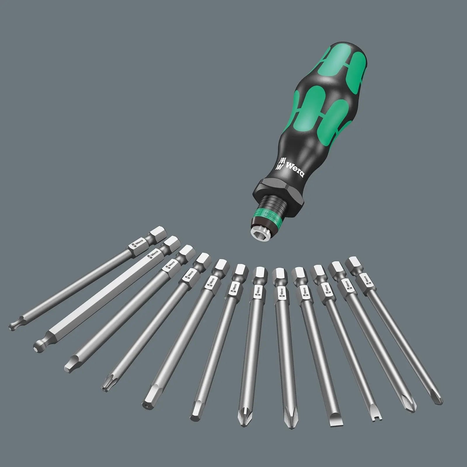 Wera Plumbers Kit 1/4" Drive 25 Piece Kraftform Kompakt SH 1 PlumbKit  White Rose Tools
