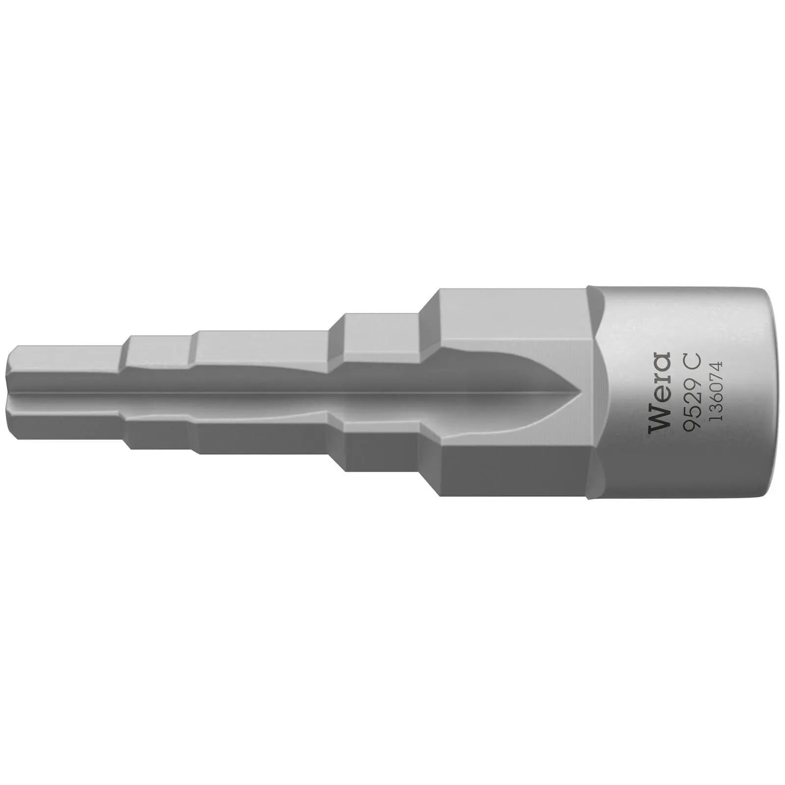 Wera Plumbers Step Wrench for Radiator Valves Thermostats Drain Fittings 9529 C SB 1/2" Drive  White Rose Tools