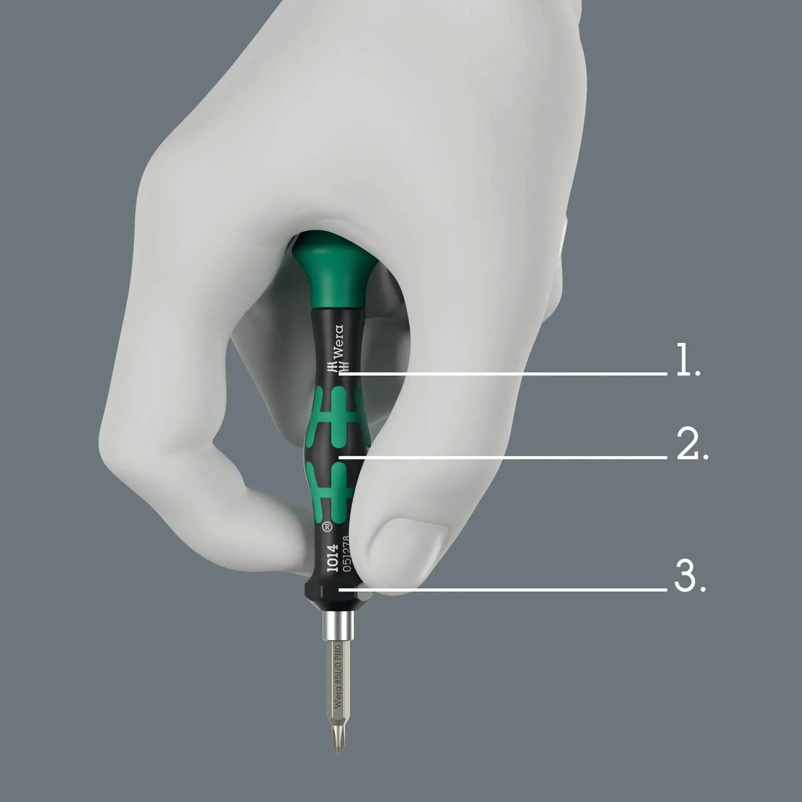 Wera Precision Screwdriver Bit Set with Handle Tool Check Modular Micro 1 21 Pieces  White Rose Tools