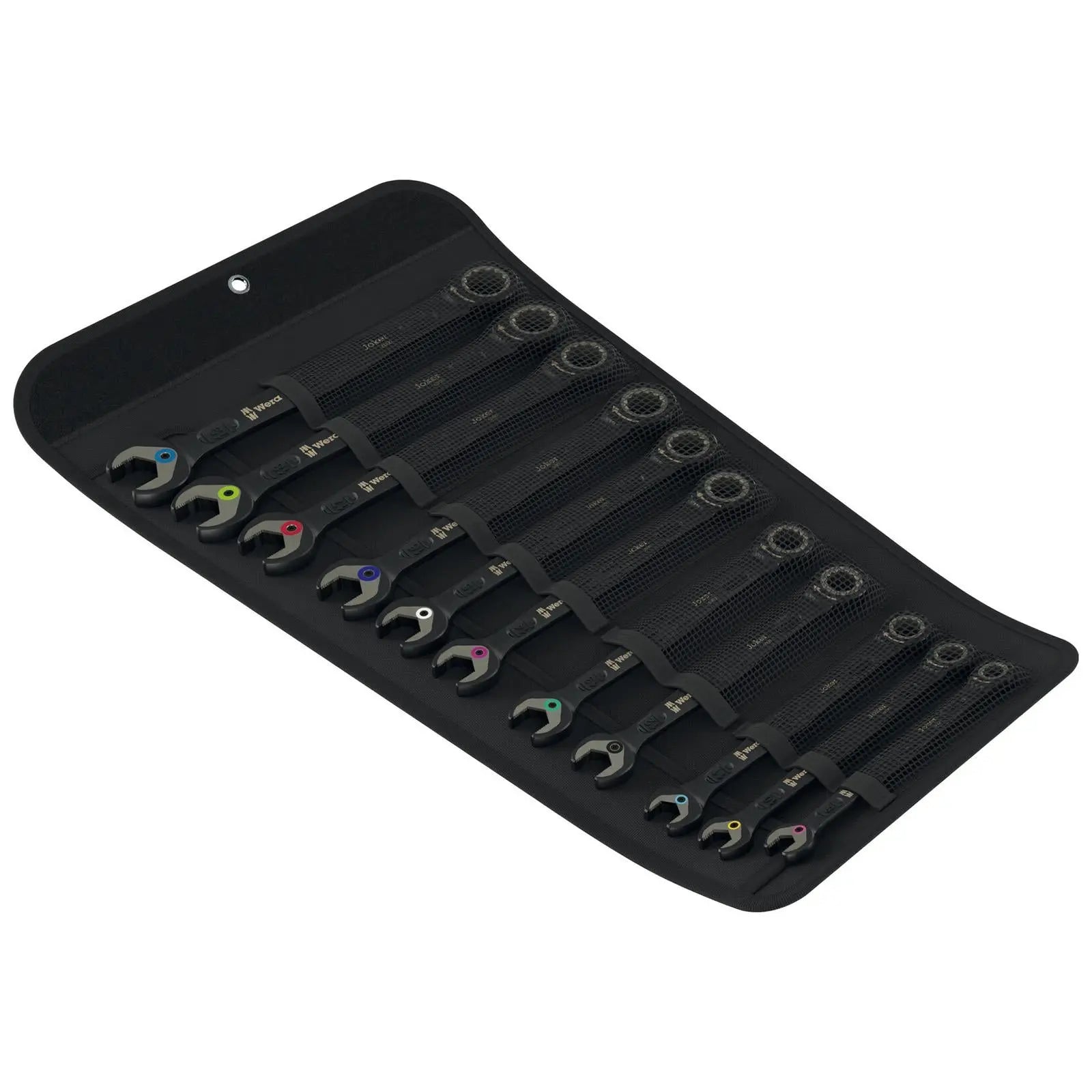 Wera Ratchet Combination Spanner Set 6000 Joker Black Edition 11 Set 1 Wrenches 11 Pieces  White Rose Tools