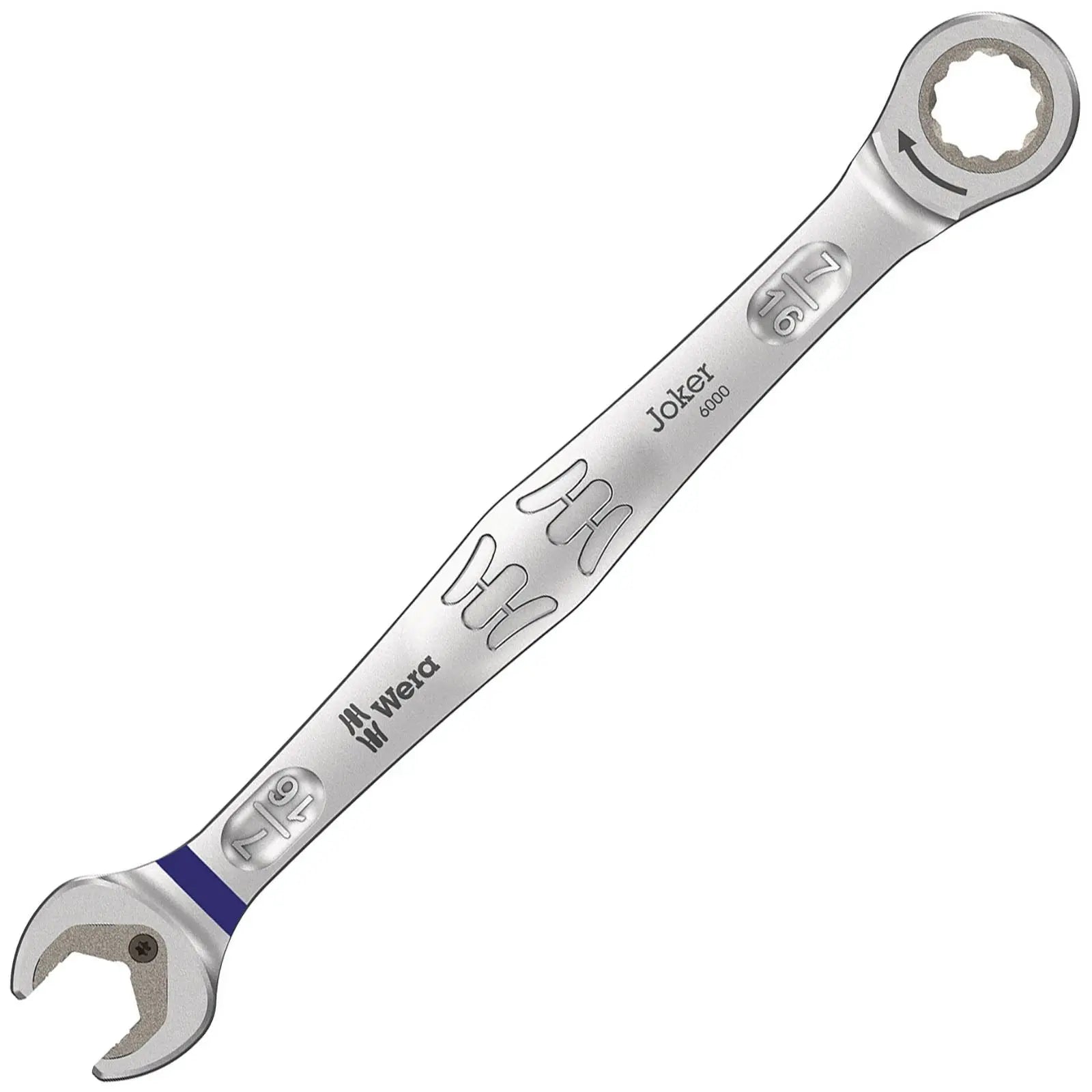 Wera Ratchet Combination Spanner Wrench 6000 Joker Metric Imperial Open End Ring Choose Size  White Rose Tools