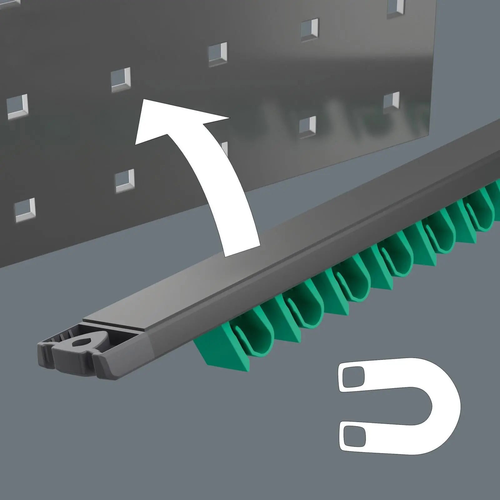 Wera Ratchet Combination Spanner Wrench Set 6000 Joker 1 9630 Magnetic Rail 11 Pieces 8-19mm  White Rose Tools