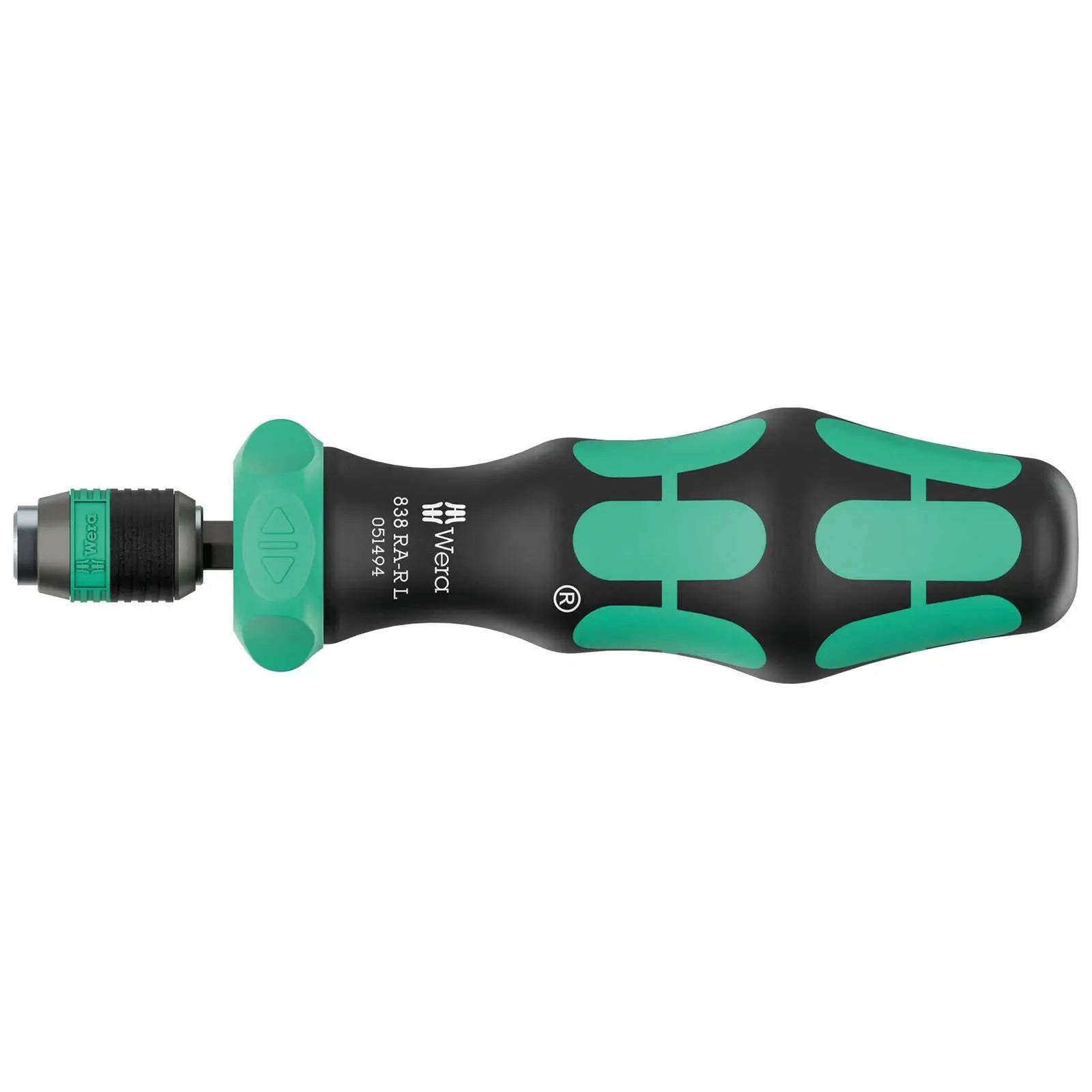 Wera Ratchet Screwdriver 838 RA-R L Bit Holding Screwdriver with Ratchet Functionality 1/4" Hex  White Rose Tools