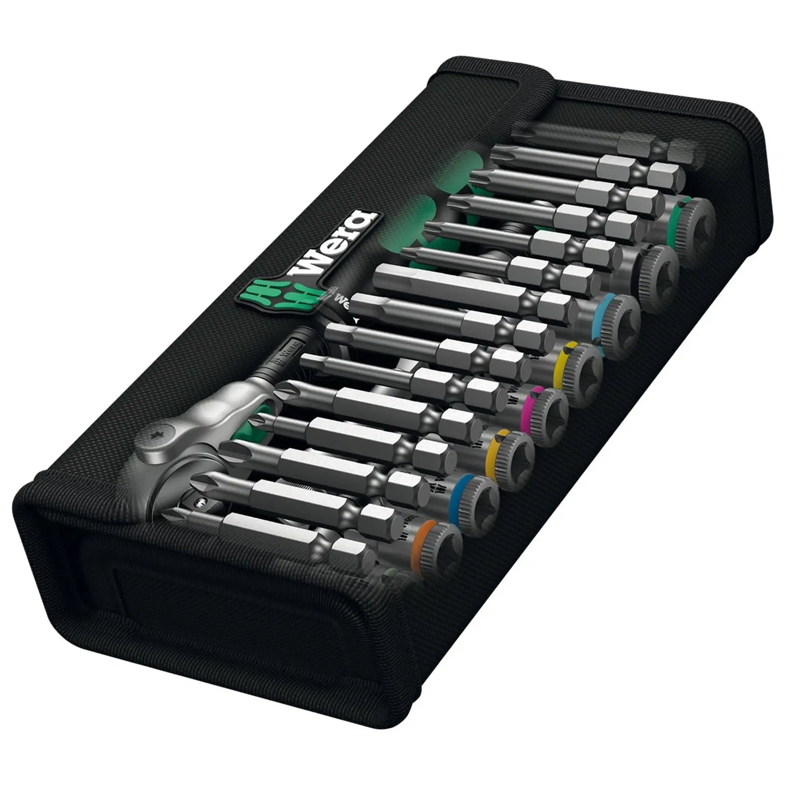 Wera Ratchet Socket Set 1/4" Drive 28 Piece 8100 SA 6 Zyklop Speed Ratchet Set  White Rose Tools