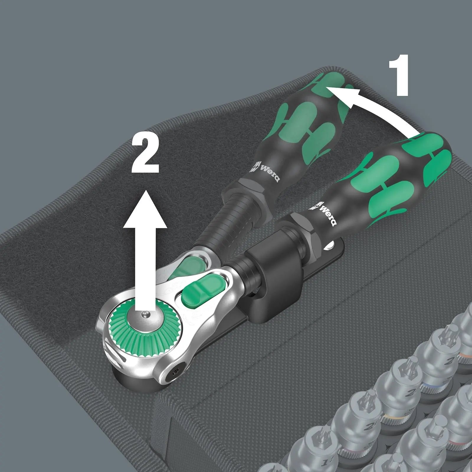 Wera Ratchet Socket Set 3/8" Drive 35 Piece 8100 SB All In Zyklop Speed Ratchet Set 6-19mm  White Rose Tools
