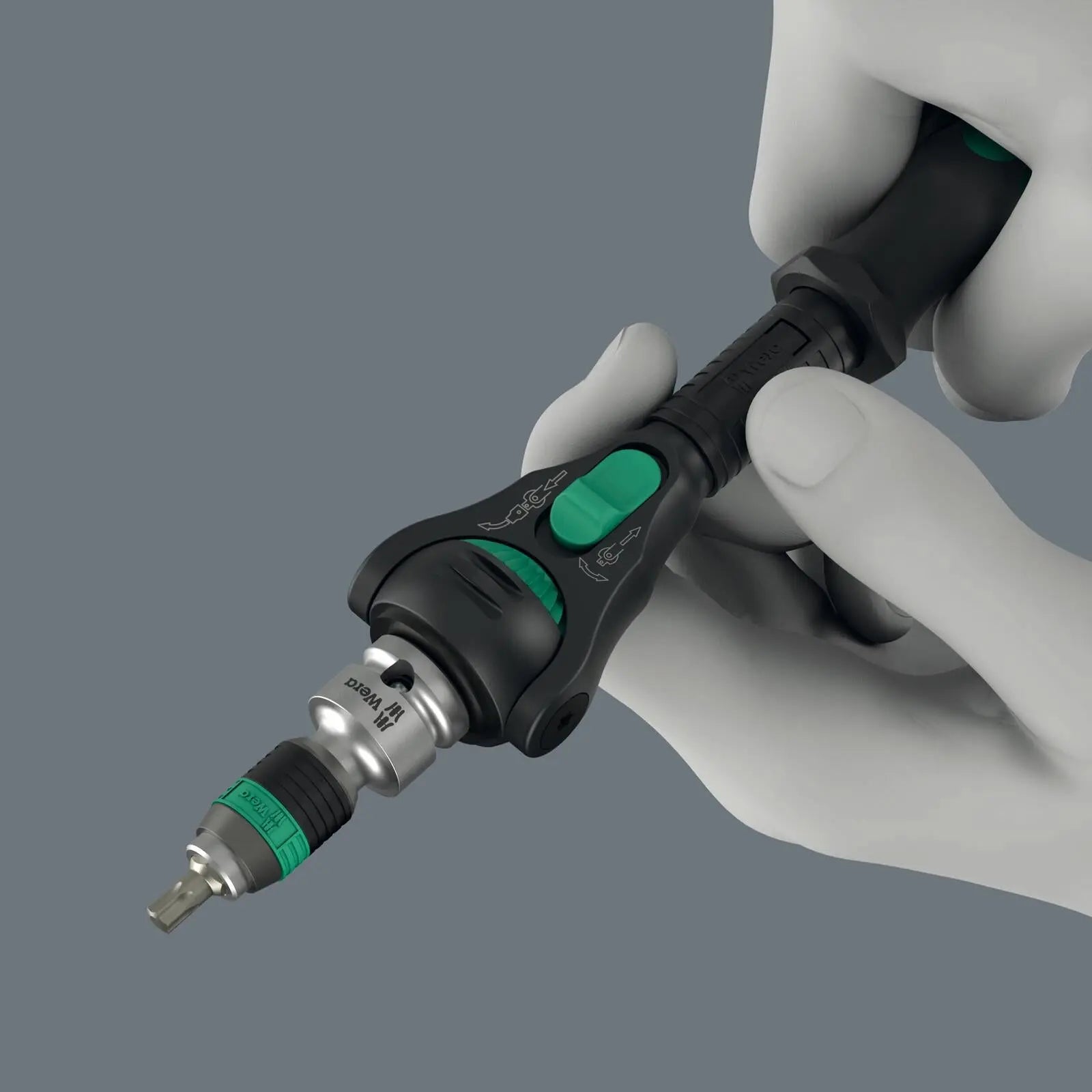 Wera Ratchet Wrench 8000 B Black Edition Zyklop Speed Ratchet with 3/8" Drive  White Rose Tools