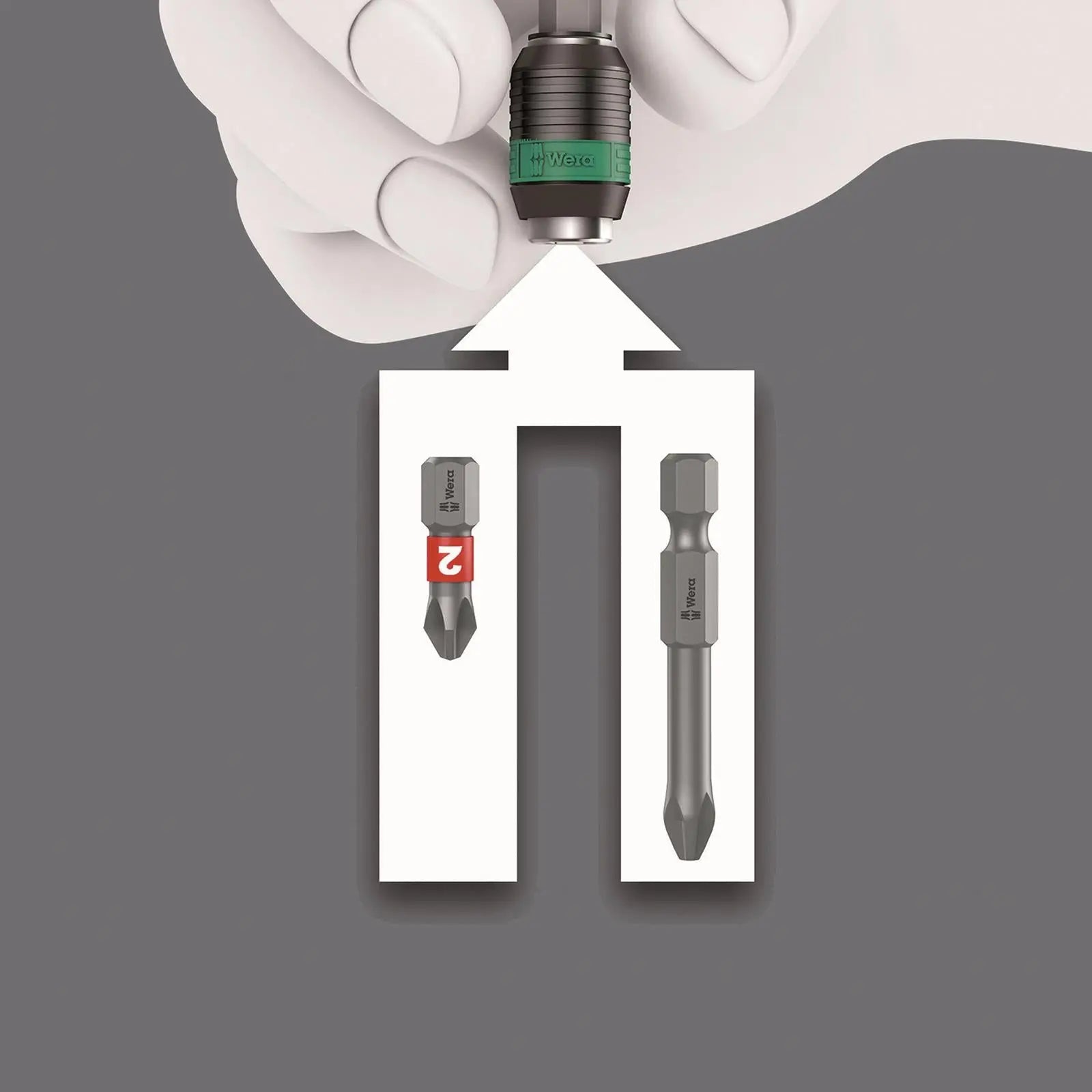 Wera Screwdriver Bit Set 61 Piece Bit Safe 61 BiTorsion 1 with Rapidaptor Bit Holder  White Rose Tools
