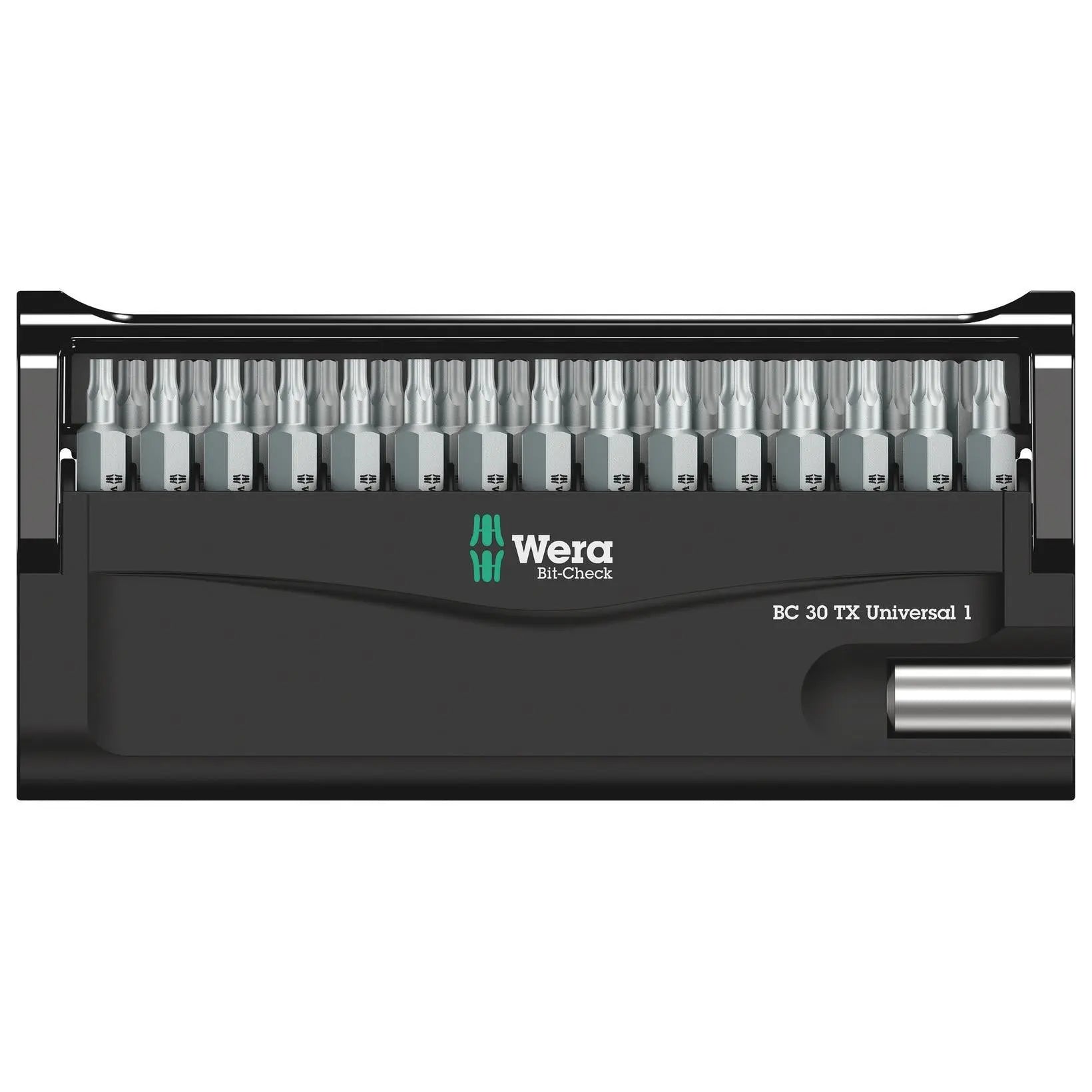 Wera Screwdriver Bit Set with Bit Holder Bit Check 30 TX Universal 1 SB 30 Pieces Torx  White Rose Tools